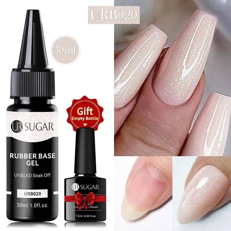 Nude Jelly White Rubber Base Gel: Long-Lasting Chip-Resistant Color