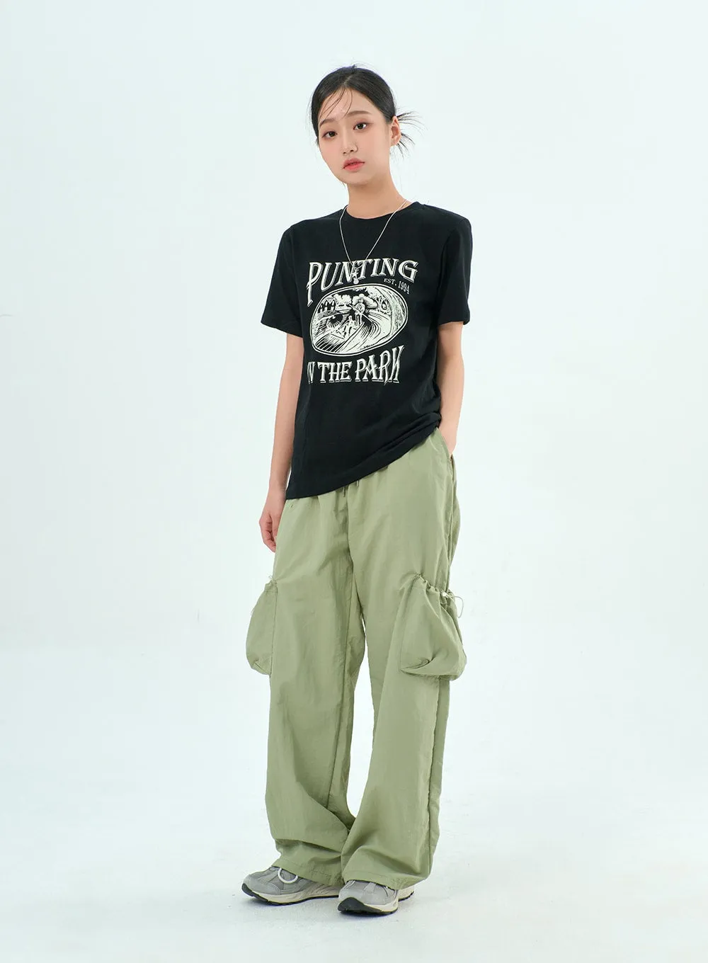 Nylon Pocket Pants BY304