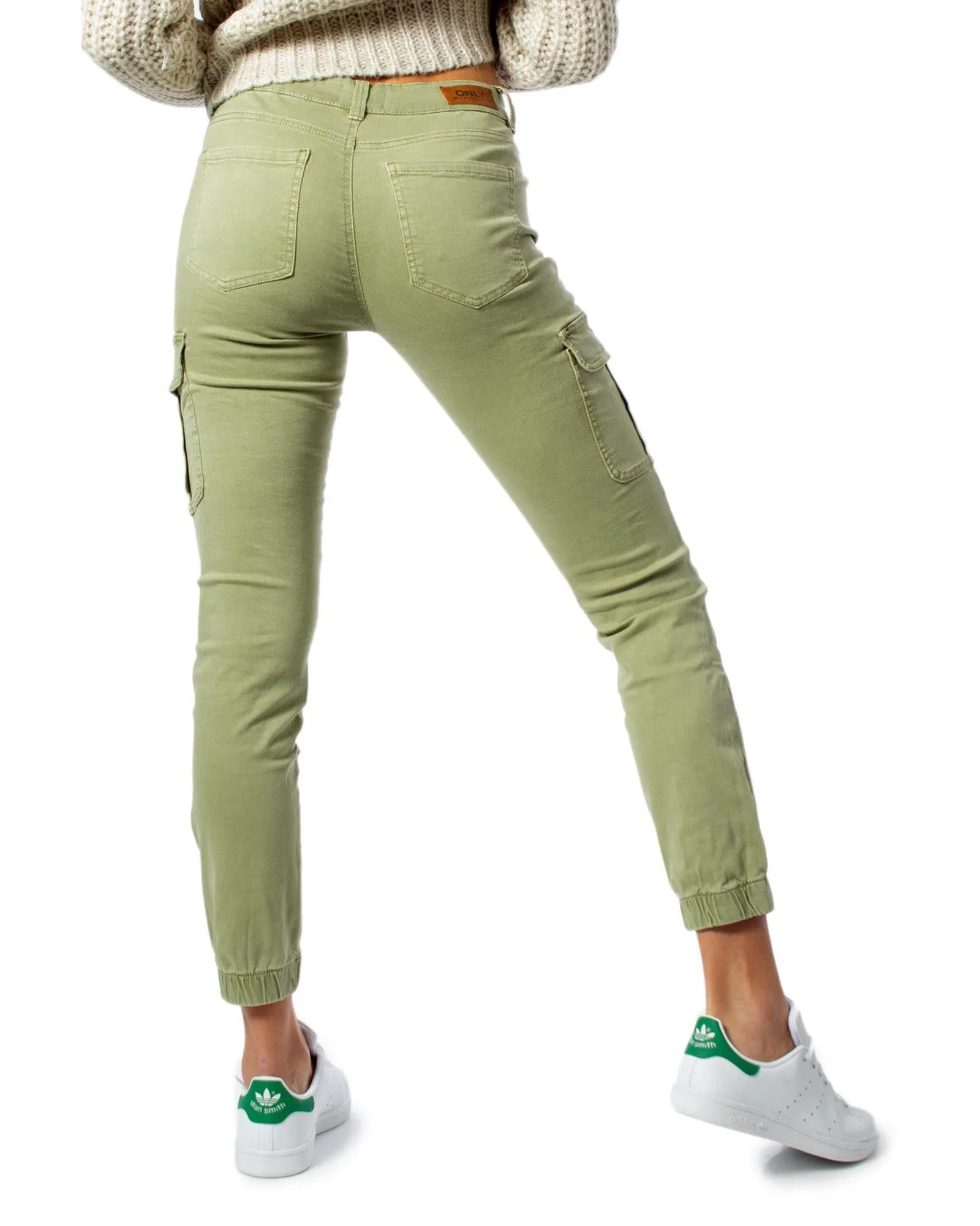 Only Womens Green Cargo Jogger Pants