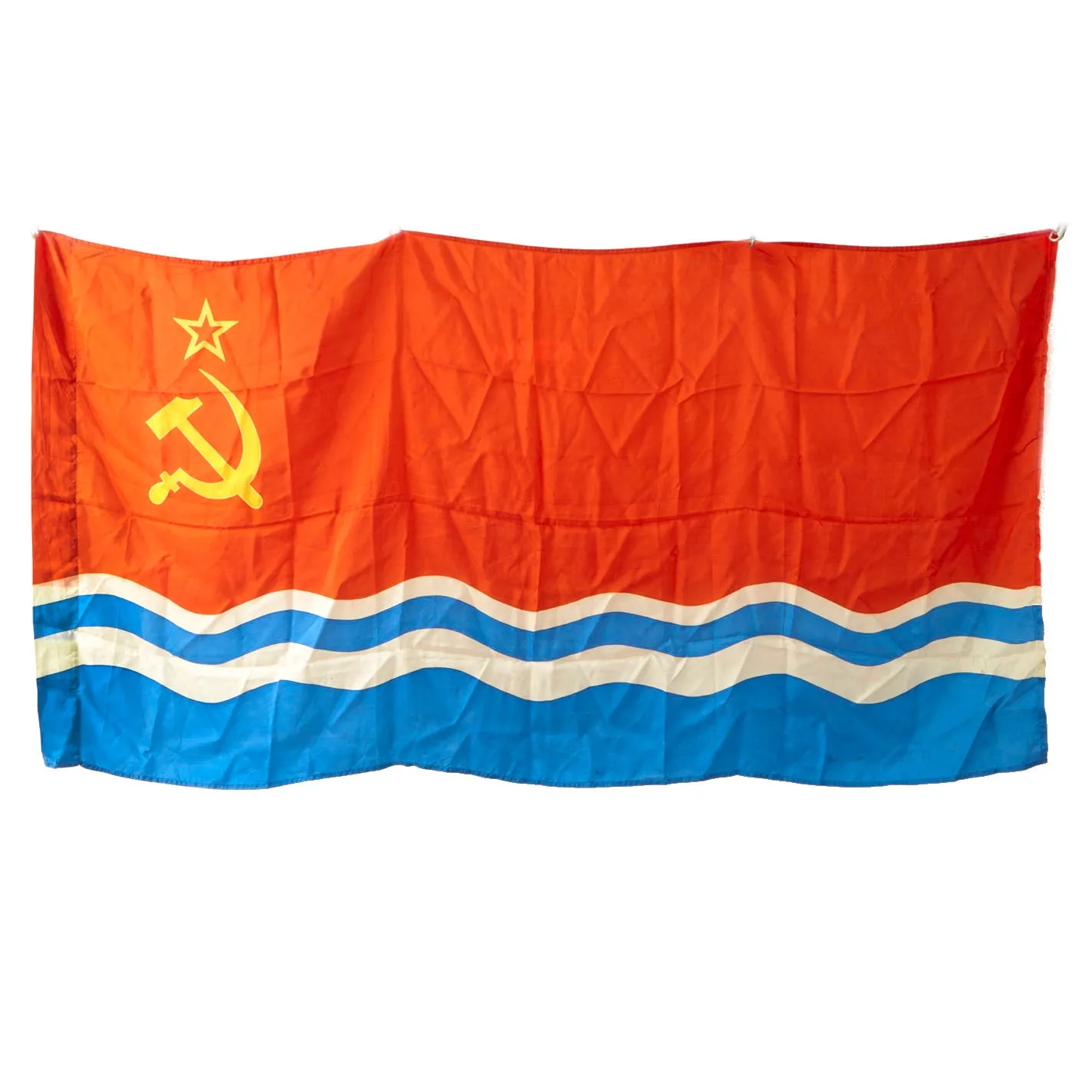 Original Flags of the Soviet Republics and Georgian SSR Lot - 5 Items