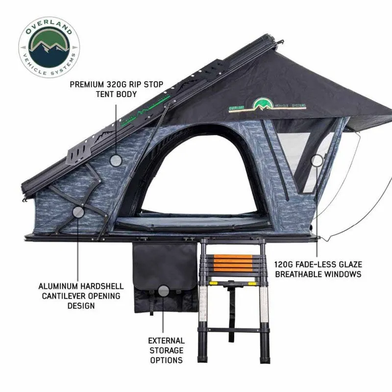 Overland Vehicle Systems XD Lohtse Clamshell Aluminum Hard Shell Roof Top Tent