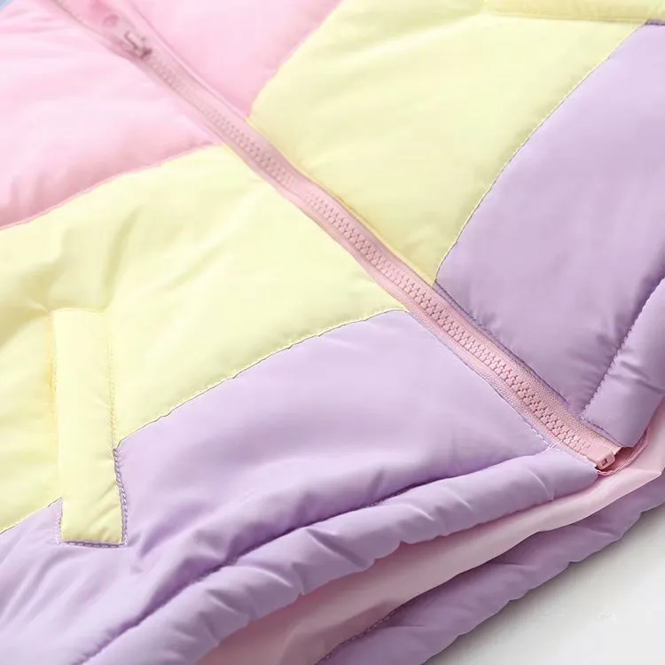 Pastel Puffer Jacket Hoodie