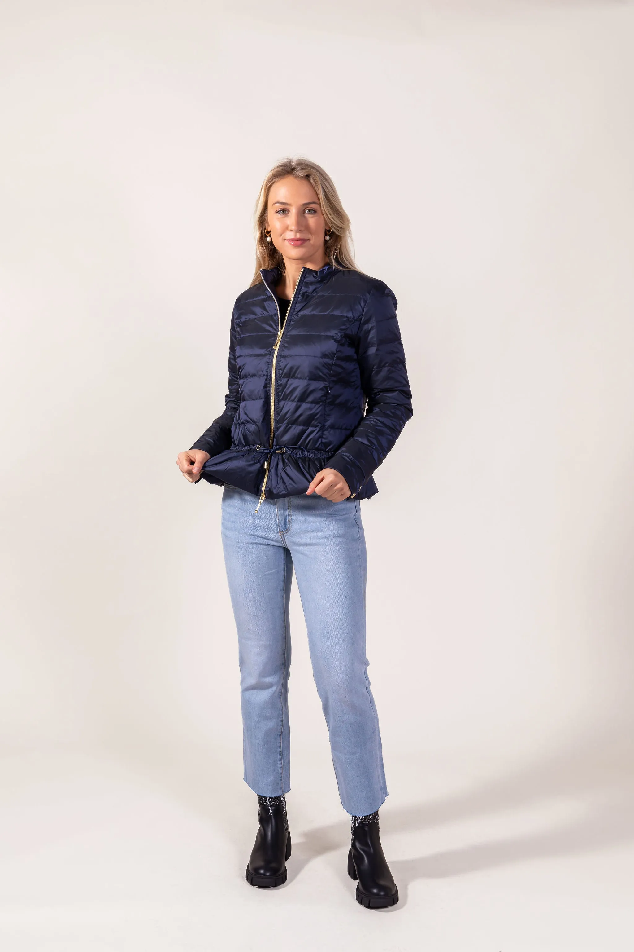 Peplum Puffer Jacket