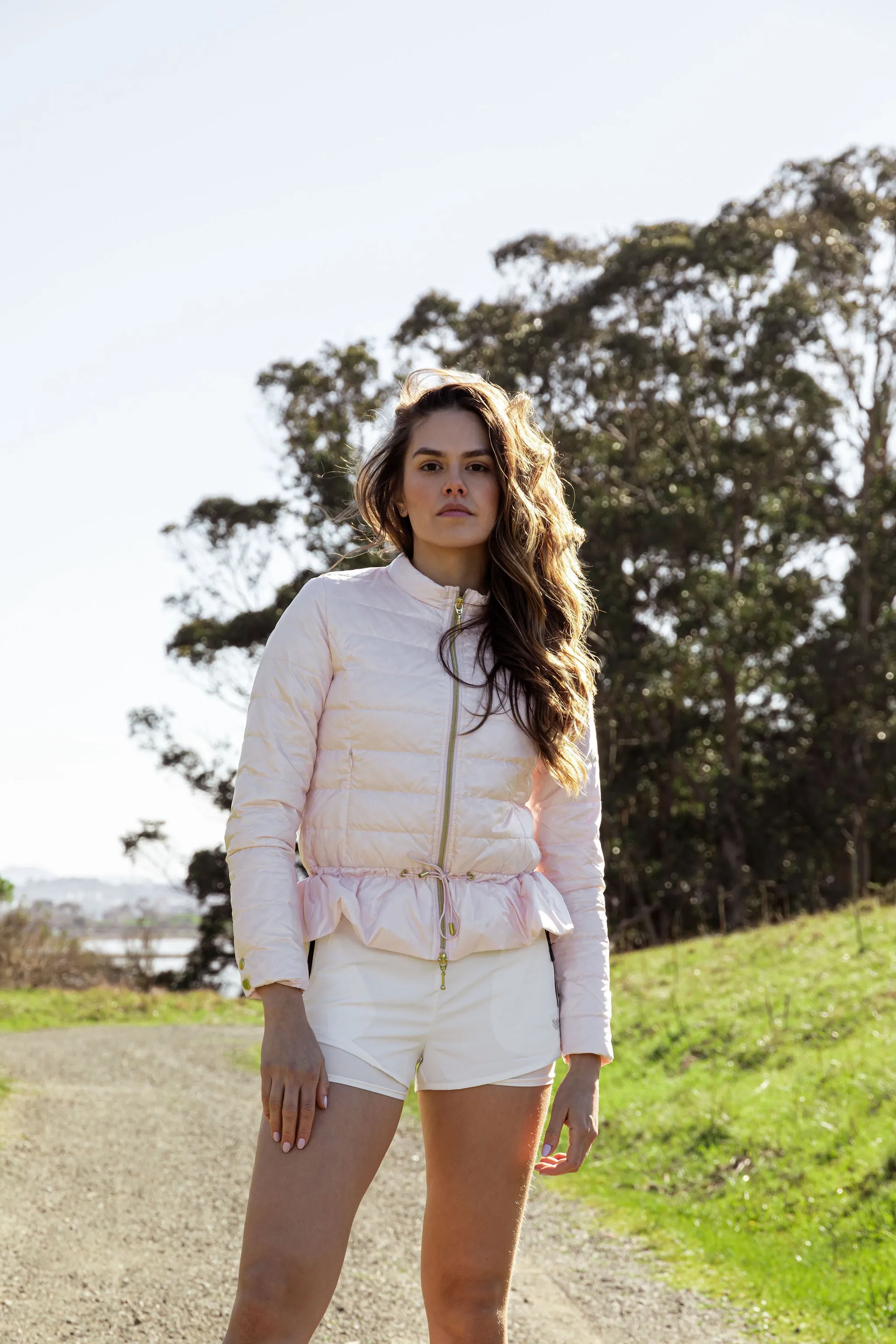 Peplum Puffer Jacket