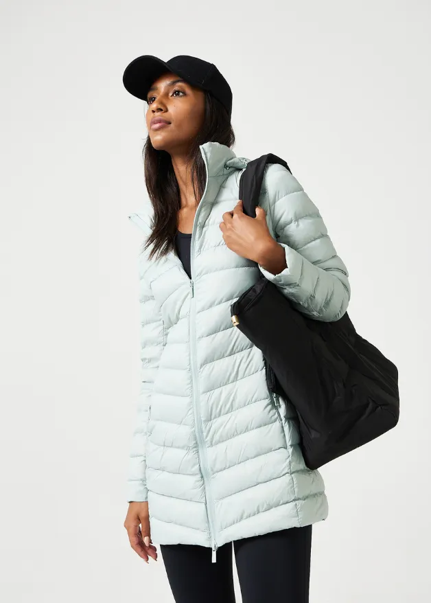 Pistachio Duck Down Puffer Coat