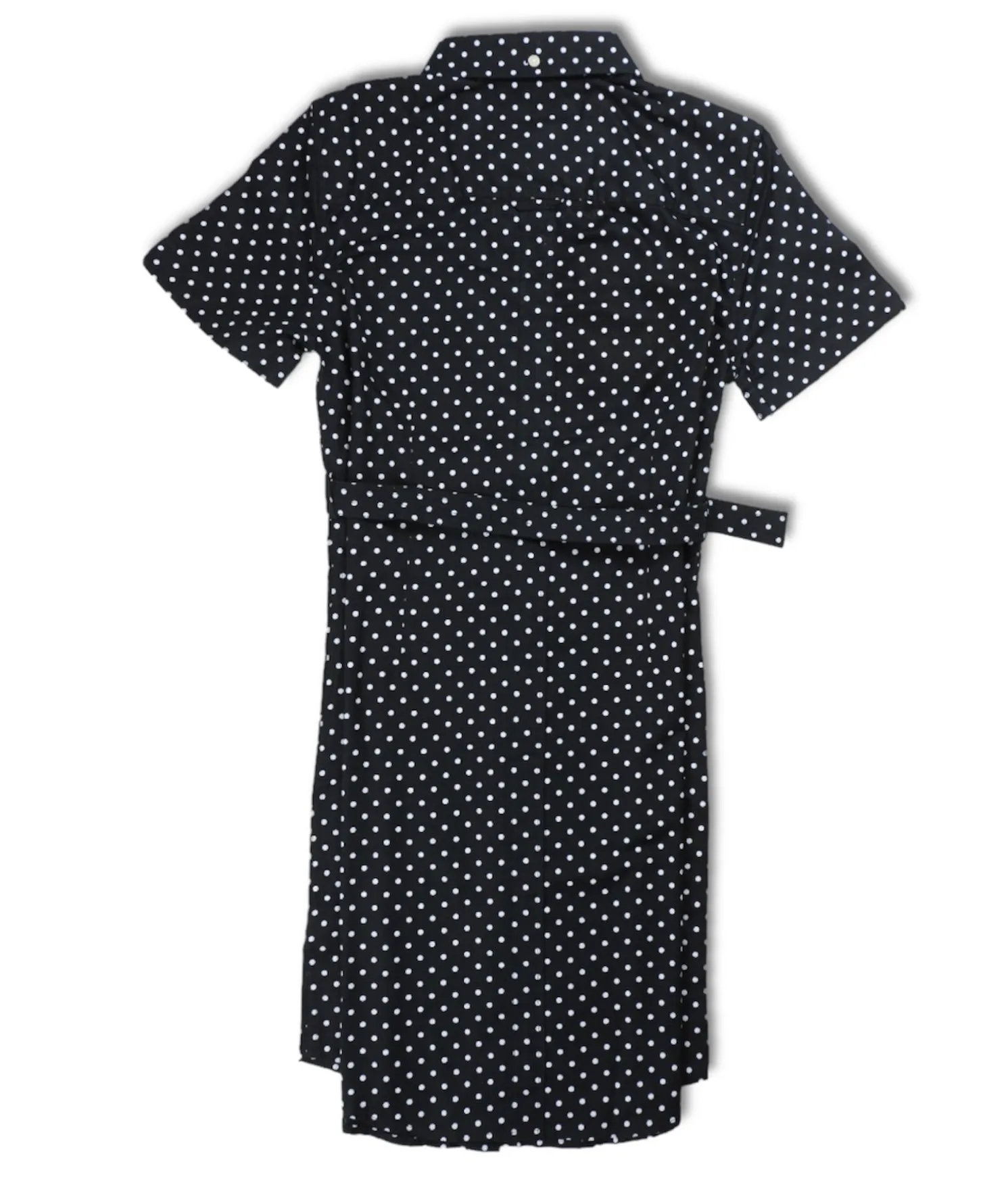 Polka Dot Shirt Dress (blue)