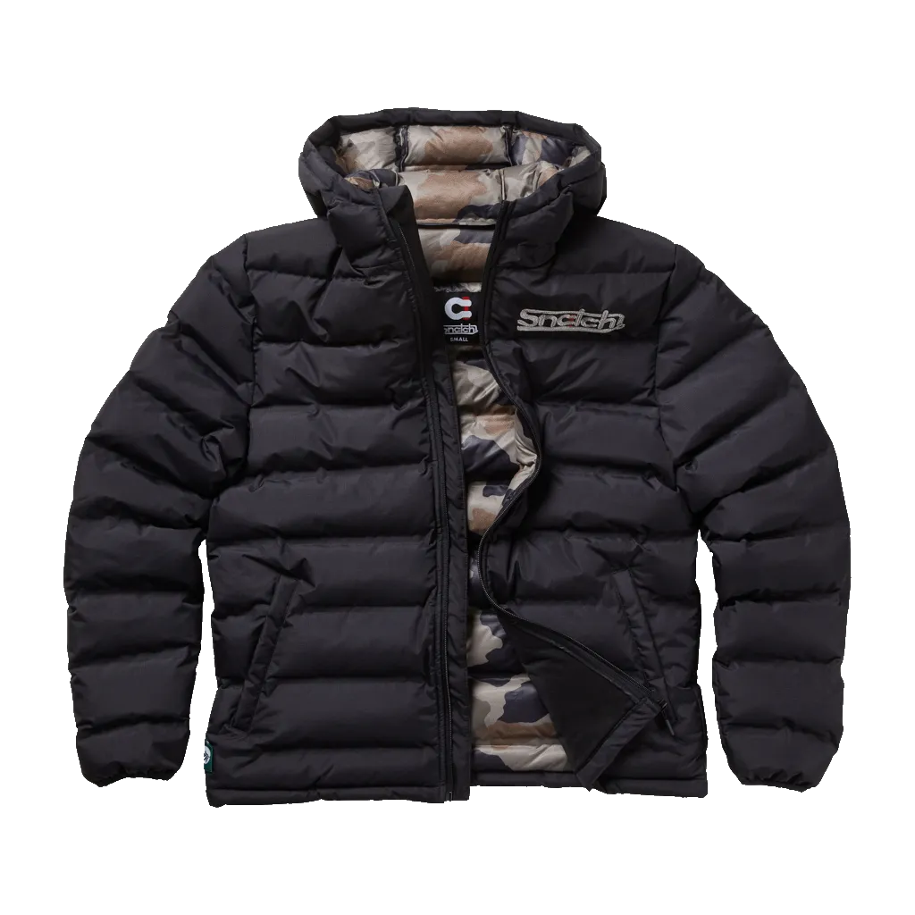 Puffer Jacket Wide Channel Black