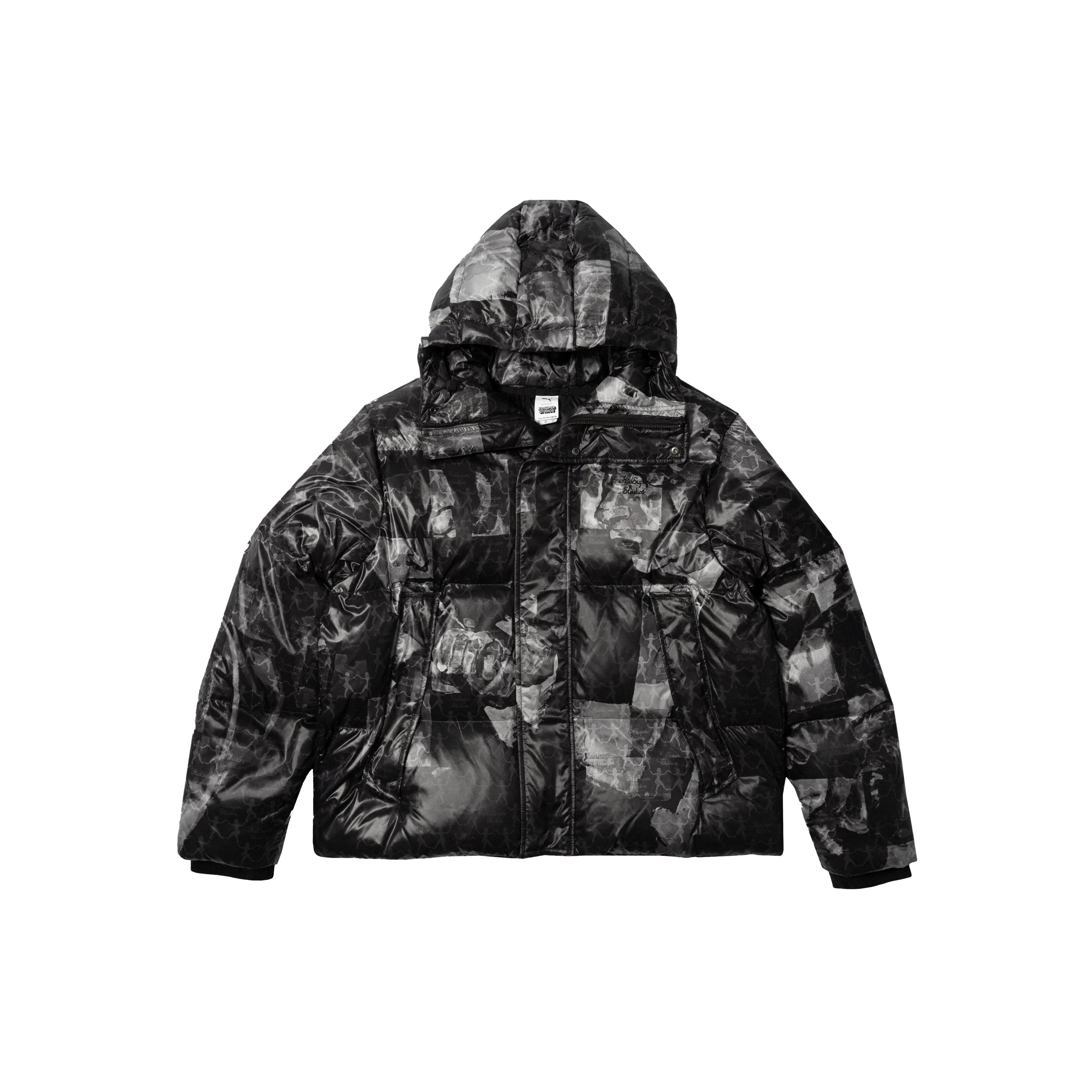 Puma x KidSuper MMQ AOP Puffer Jacket Black