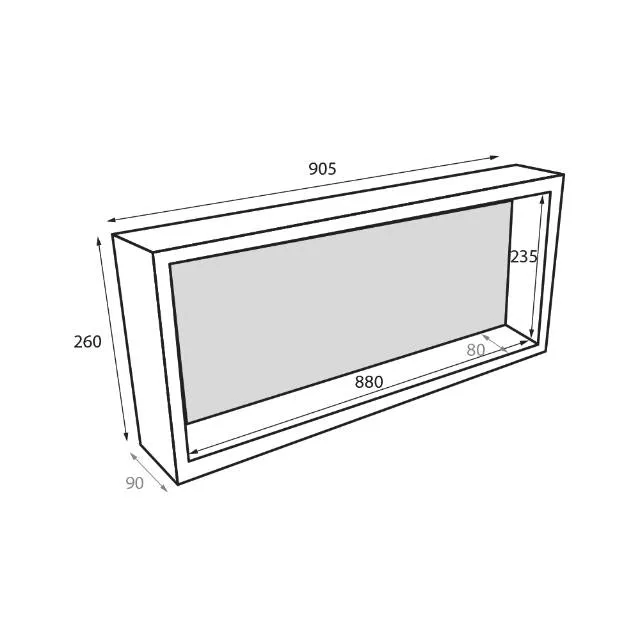 Radiant Thermaniche Shower Niche 260 x 905