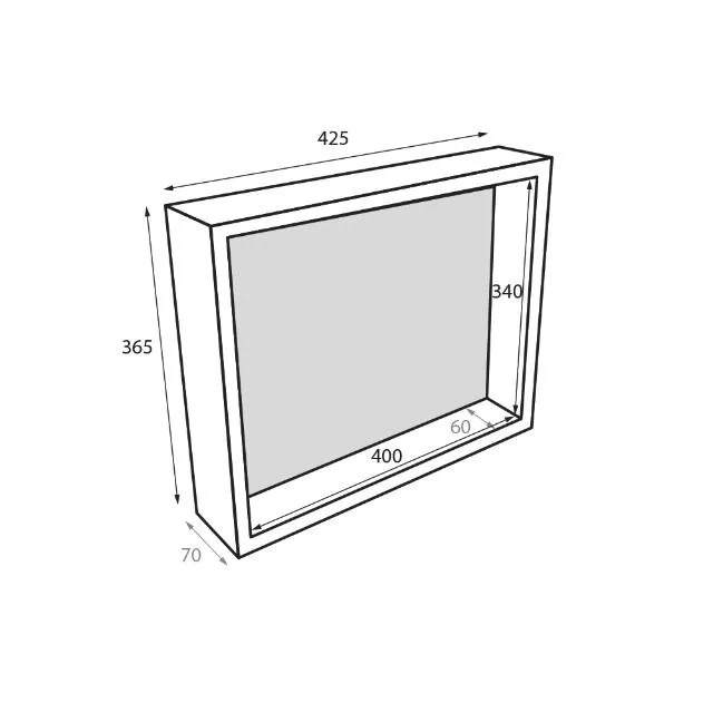 Radiant Thermaniche Shower Niche 365 x 425