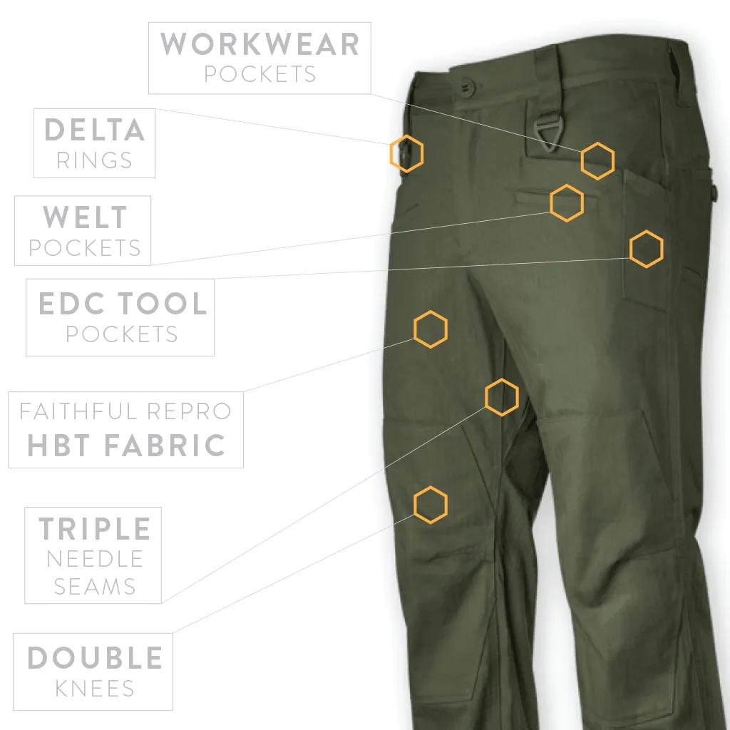 Raider Field Pant 100HBT - Vintage Fatigue Green