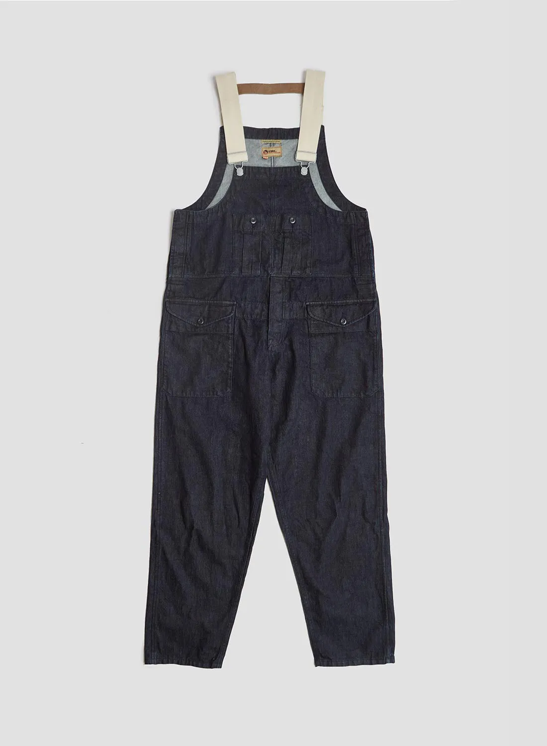 Railway Dungaree Denim in Indigo