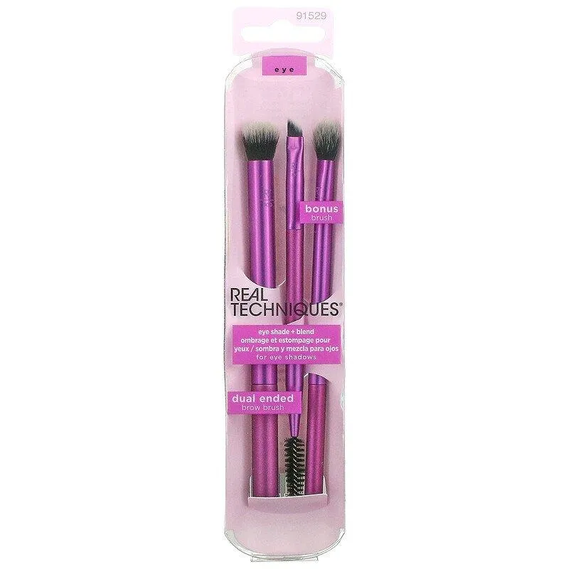 Real Techniques 3pcs Eye Shade   Blend Brush Set