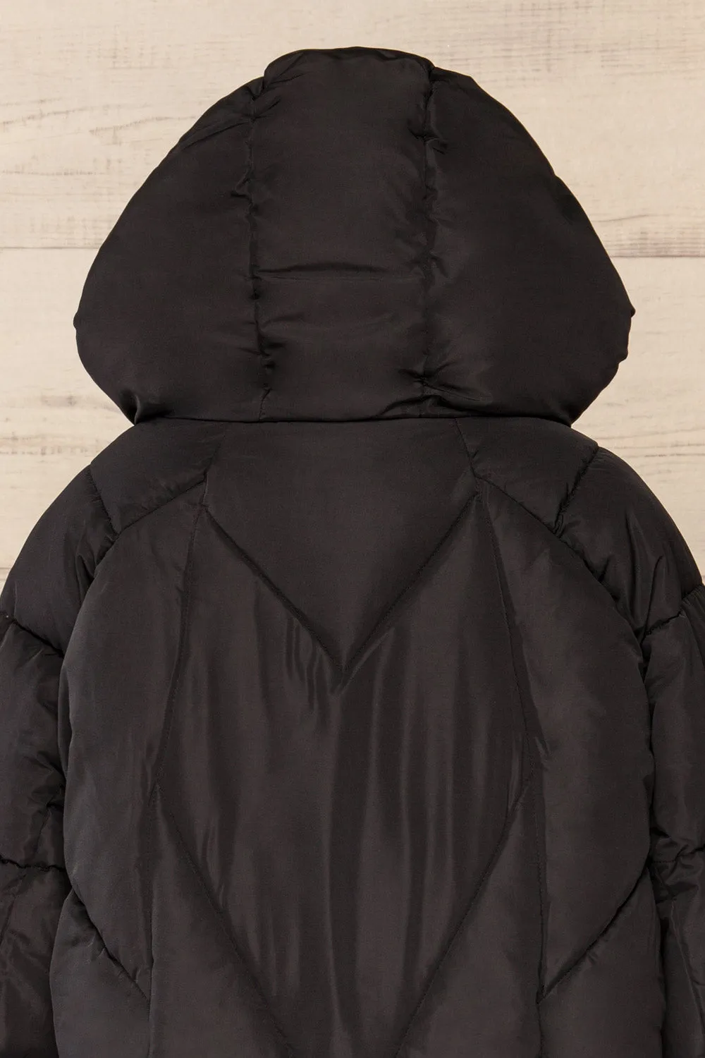 Reda Black | Short Puffer Jacket