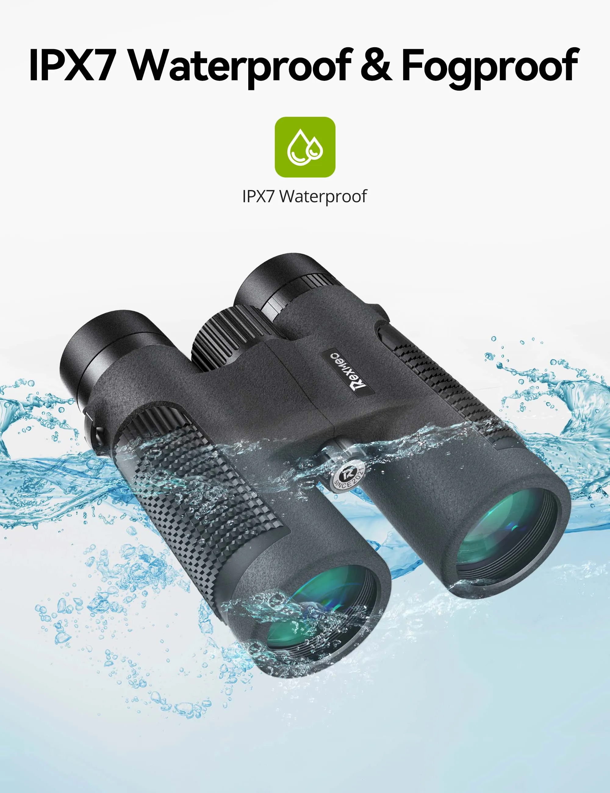 Rexmeo 12x50 HD Binoculars for Adults, Professional Binoculars Bright Vision Large View High Resolution