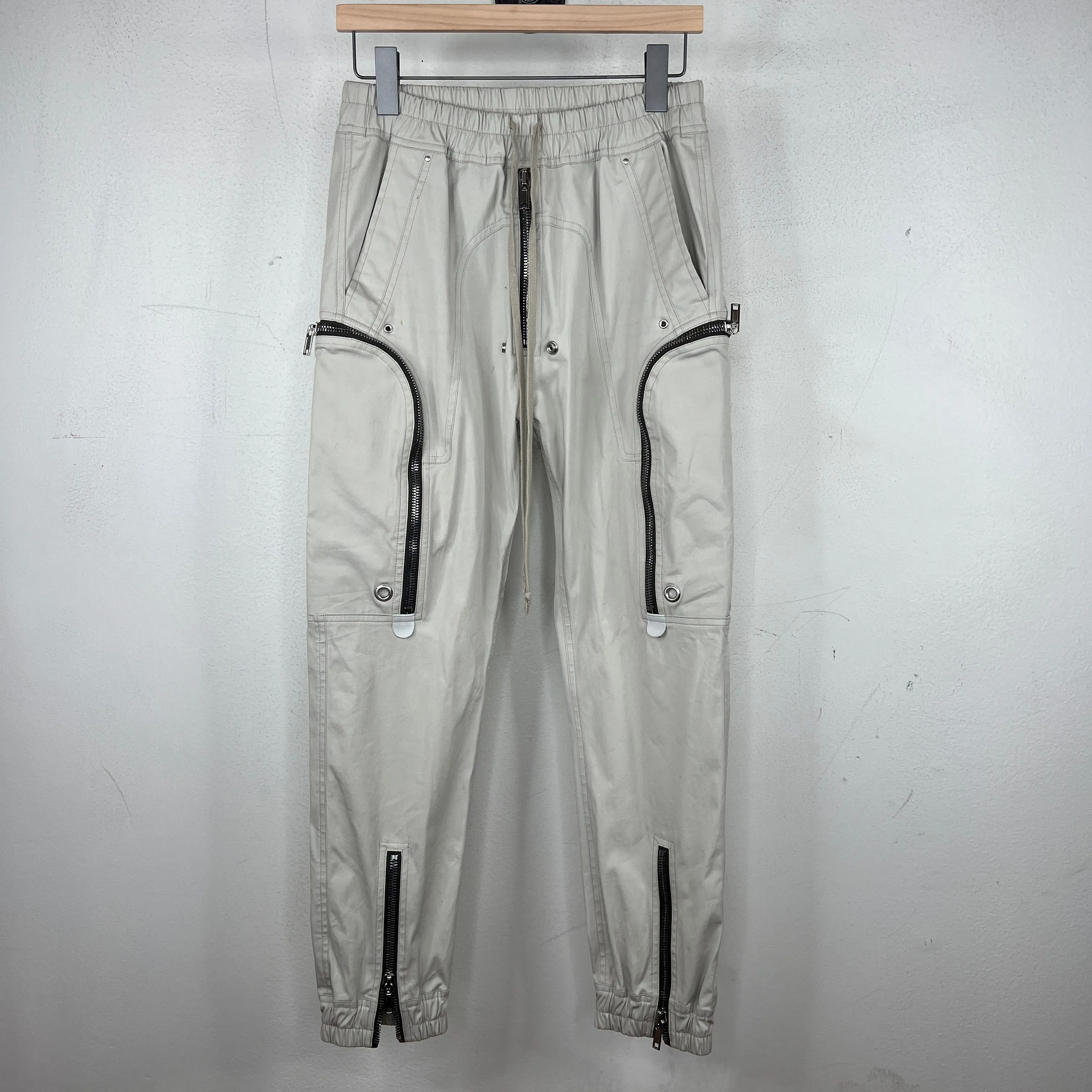 Rick Owens Grey Bauhaus Cargo Pants