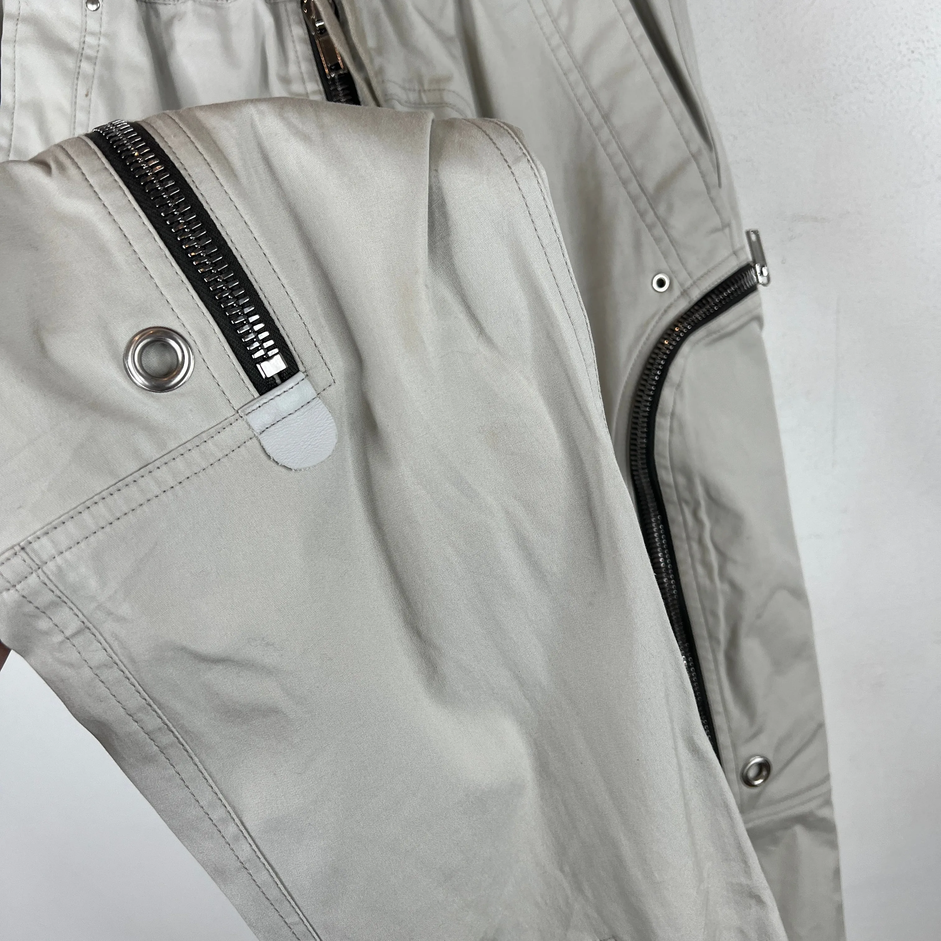 Rick Owens Grey Bauhaus Cargo Pants