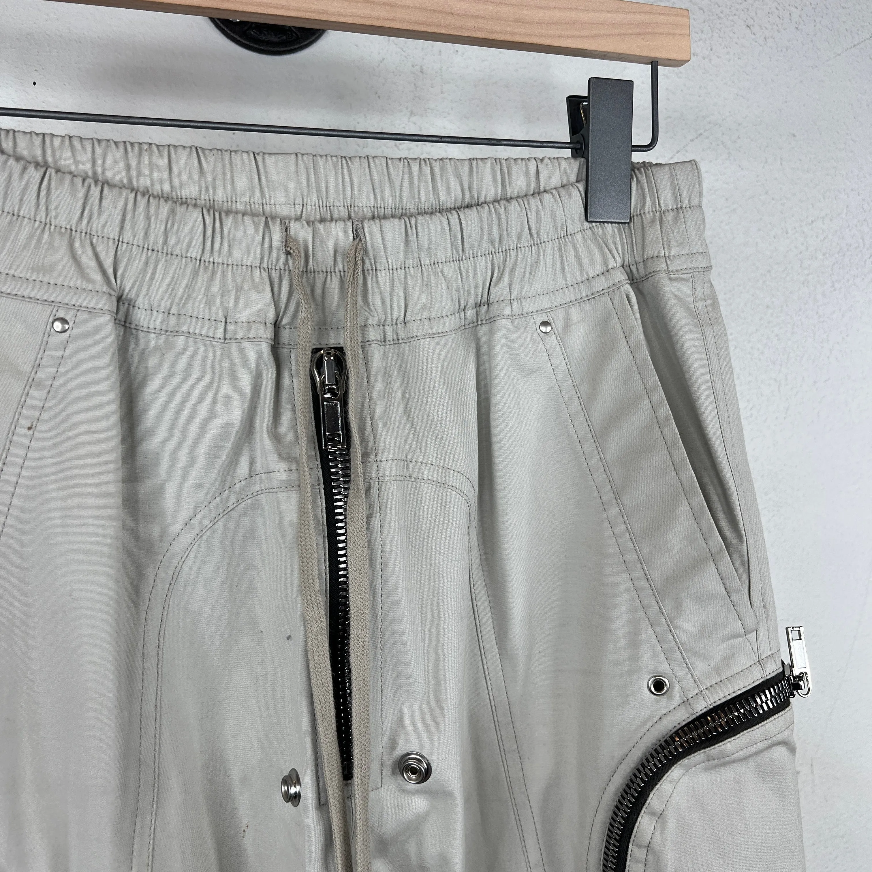 Rick Owens Grey Bauhaus Cargo Pants