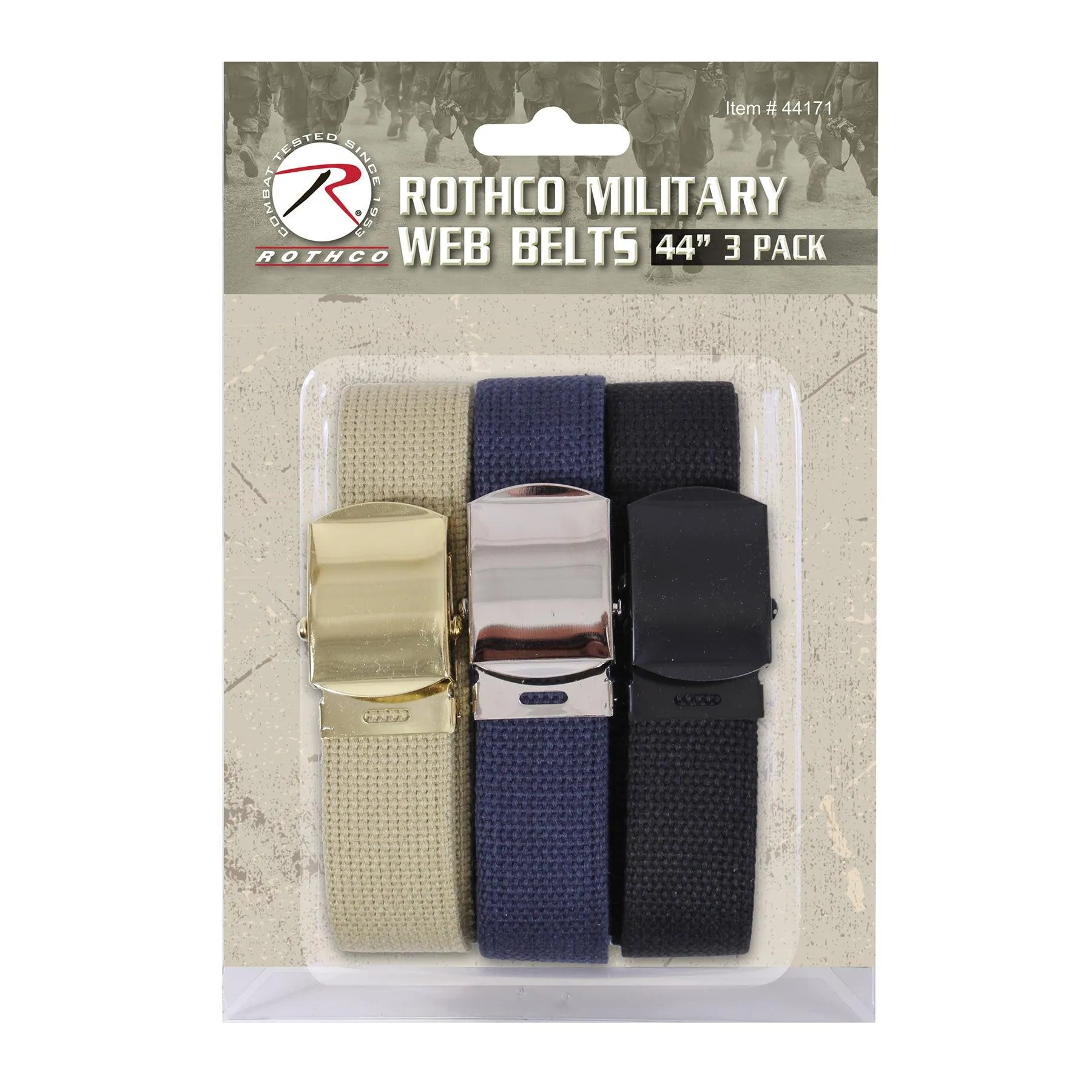 Rothco Web Belts In 3 Pack