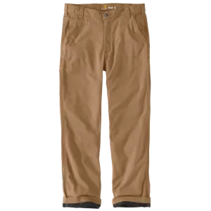 Rugged Flex Relaxed Fit Canvas Flannel-Lined Utility Work Pant (103342253)