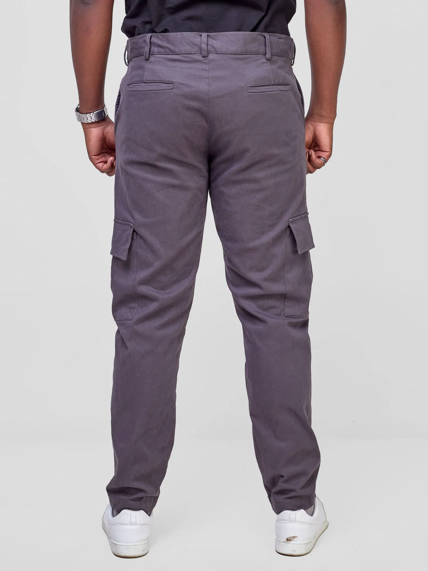 Safari Men's Cargo Pants - Dark Grey