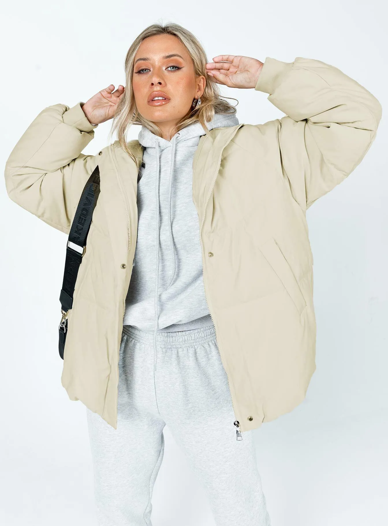 Samira Puffer Jacket Off White