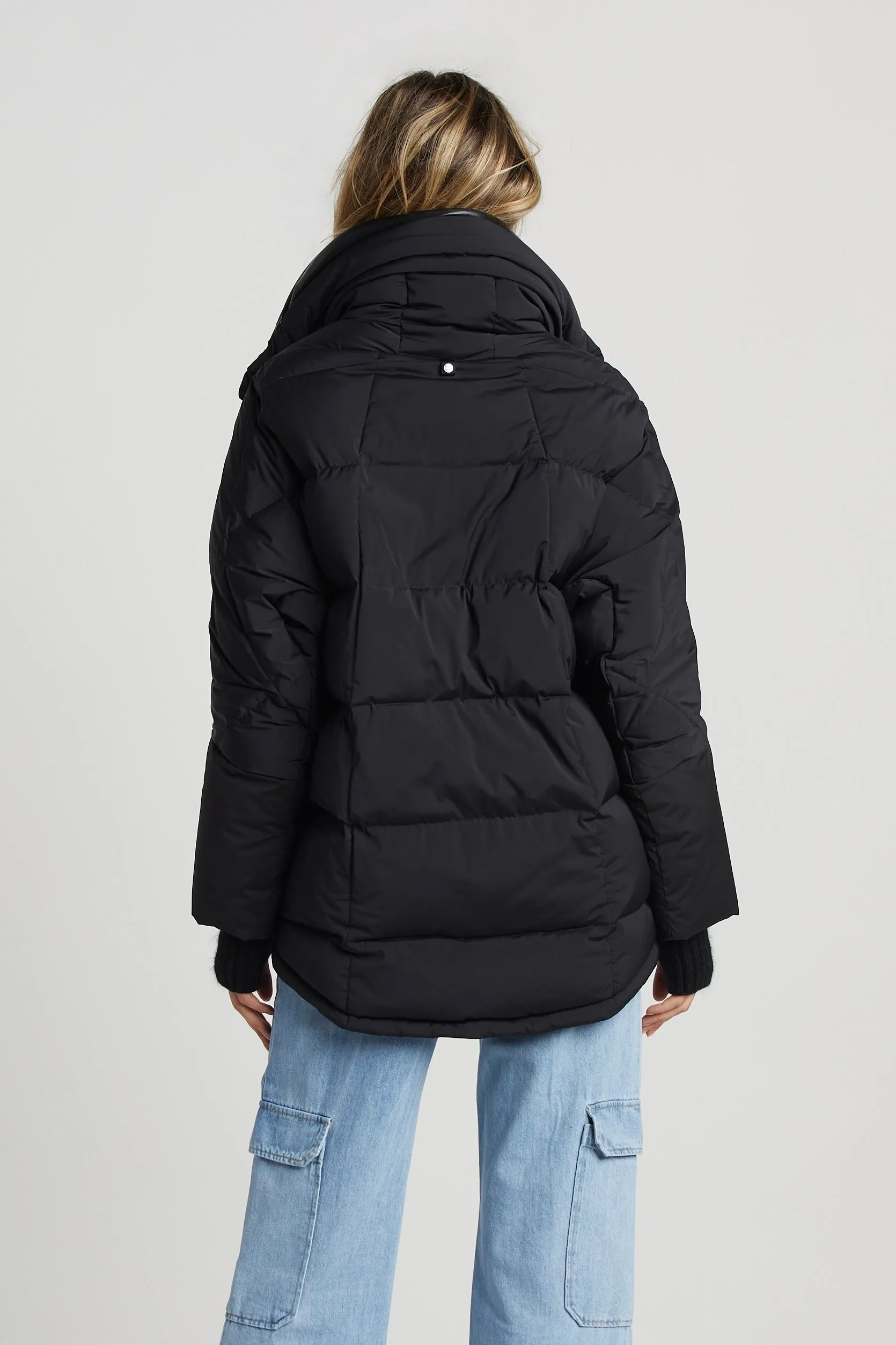 Sasha Slightly Oversized Cocoon Puffer Shaped Jacket