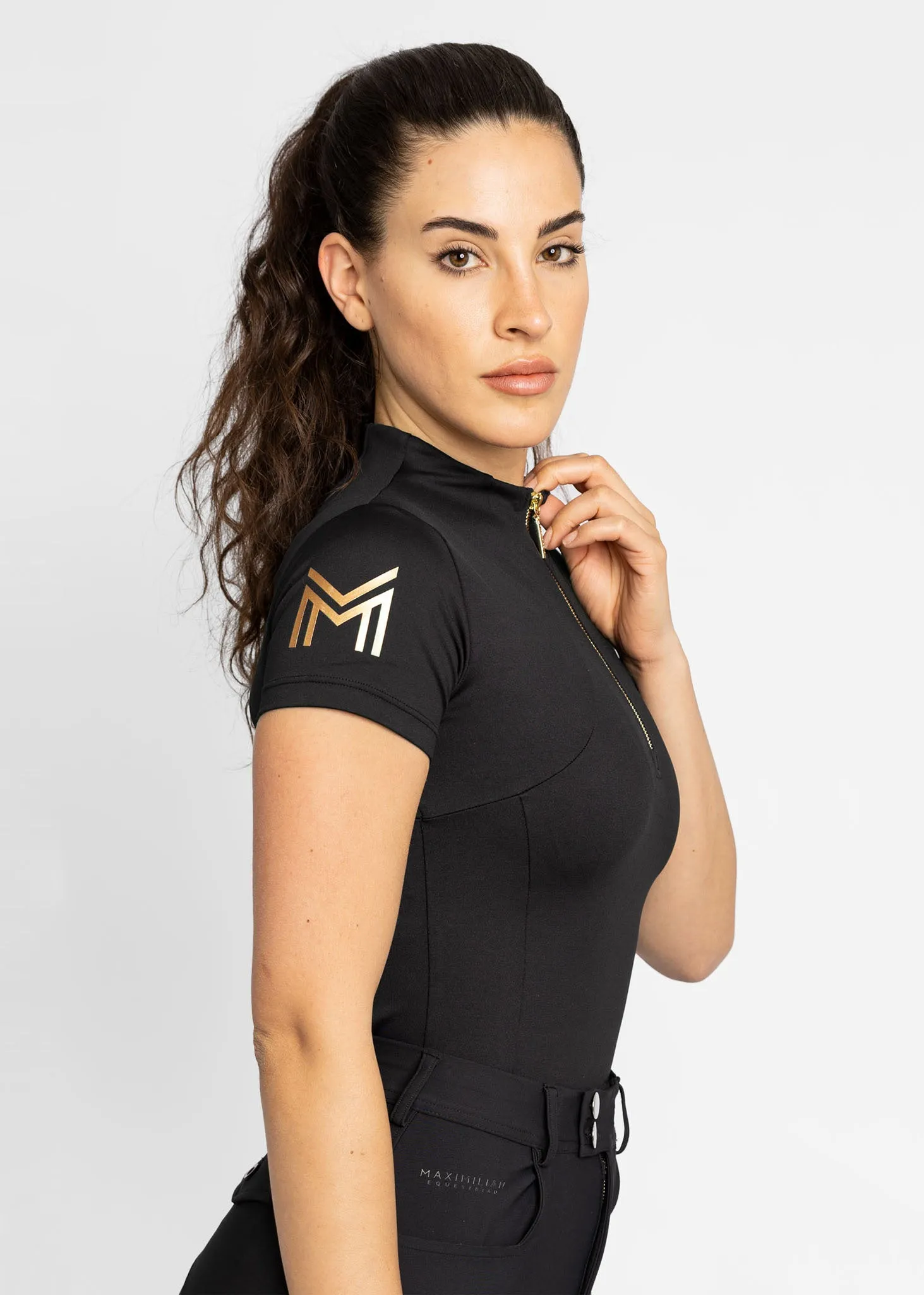 Short Sleeve Base Layer (Black/Gold)