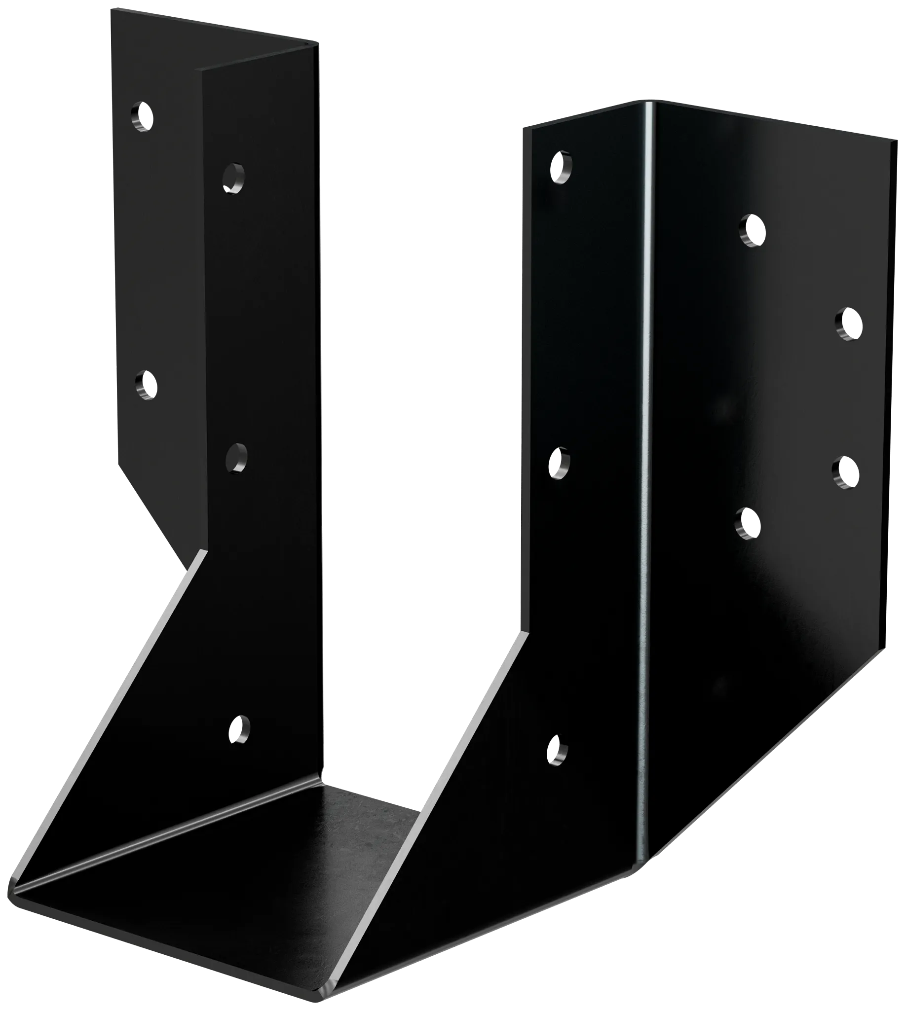 Simpson OHU48-SDS3 OHU Black Powder-Coated Ornamental Joist Hanger for 4x8 w/ Strong-Drive SDS Screws