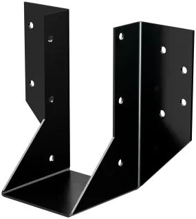 Simpson OHU48-SDS3 OHU Black Powder-Coated Ornamental Joist Hanger for 4x8 w/ Strong-Drive SDS Screws