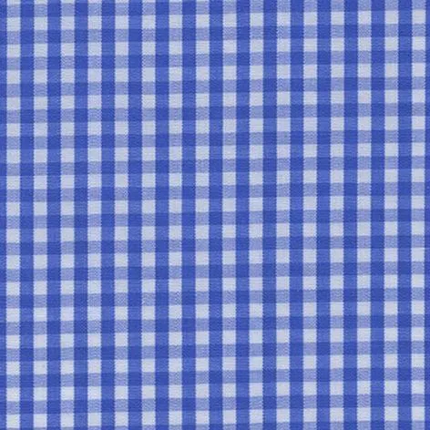 Sky Blue and White Mini Check Classic Custom Shirt 100c 70*70 San464a