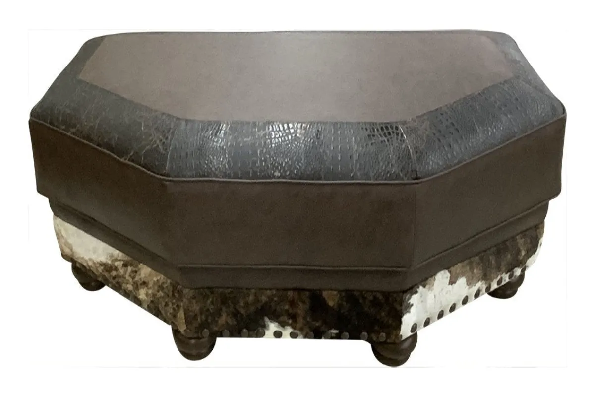 Split Rail Conversational Ottoman