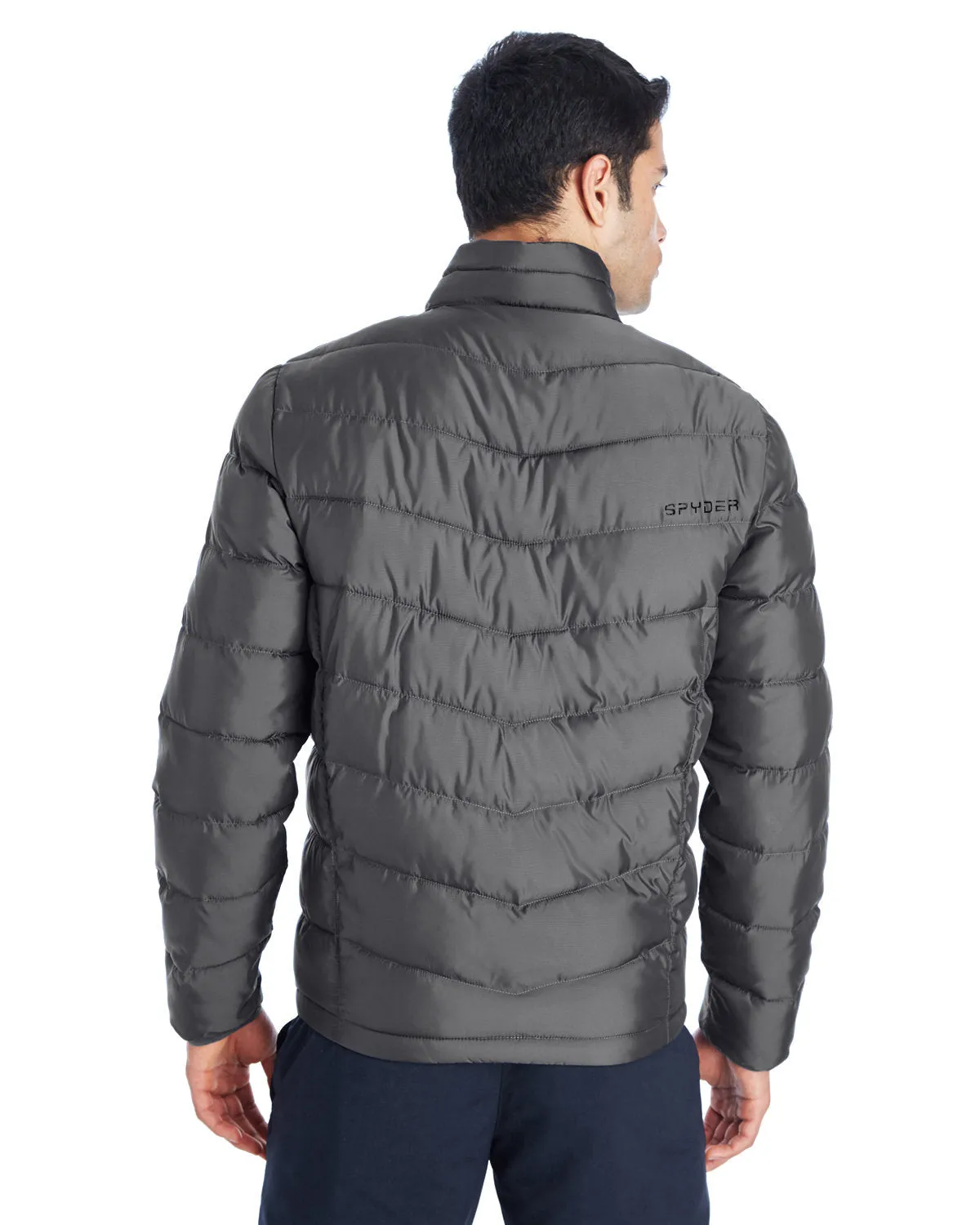 Spyder Pelmo Insulated Puffer Jackets, Polar/ Black