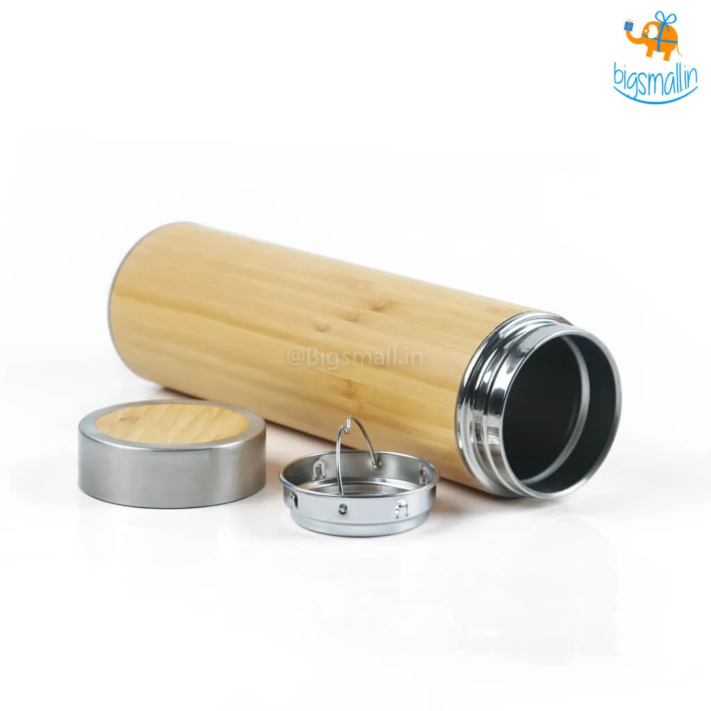 Stainless Steel Bamboo Bottle