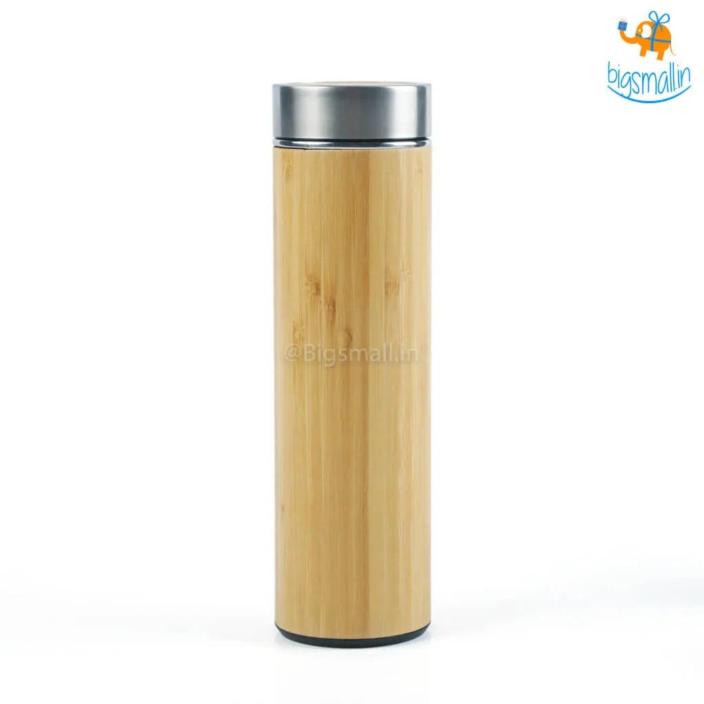 Stainless Steel Bamboo Bottle