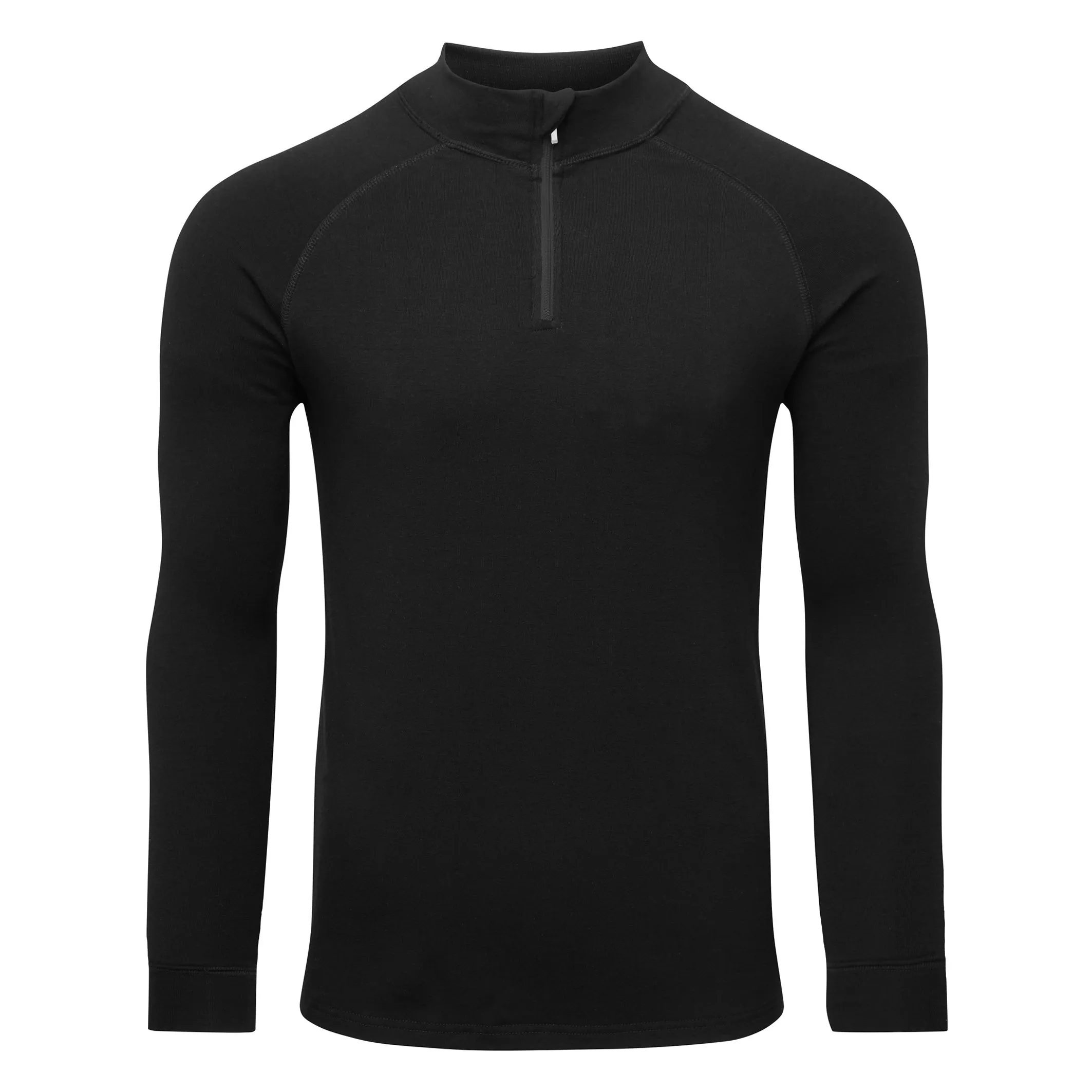 Steiner Mens Soft-Tec Super Warm Half Zip Thermal Top Black