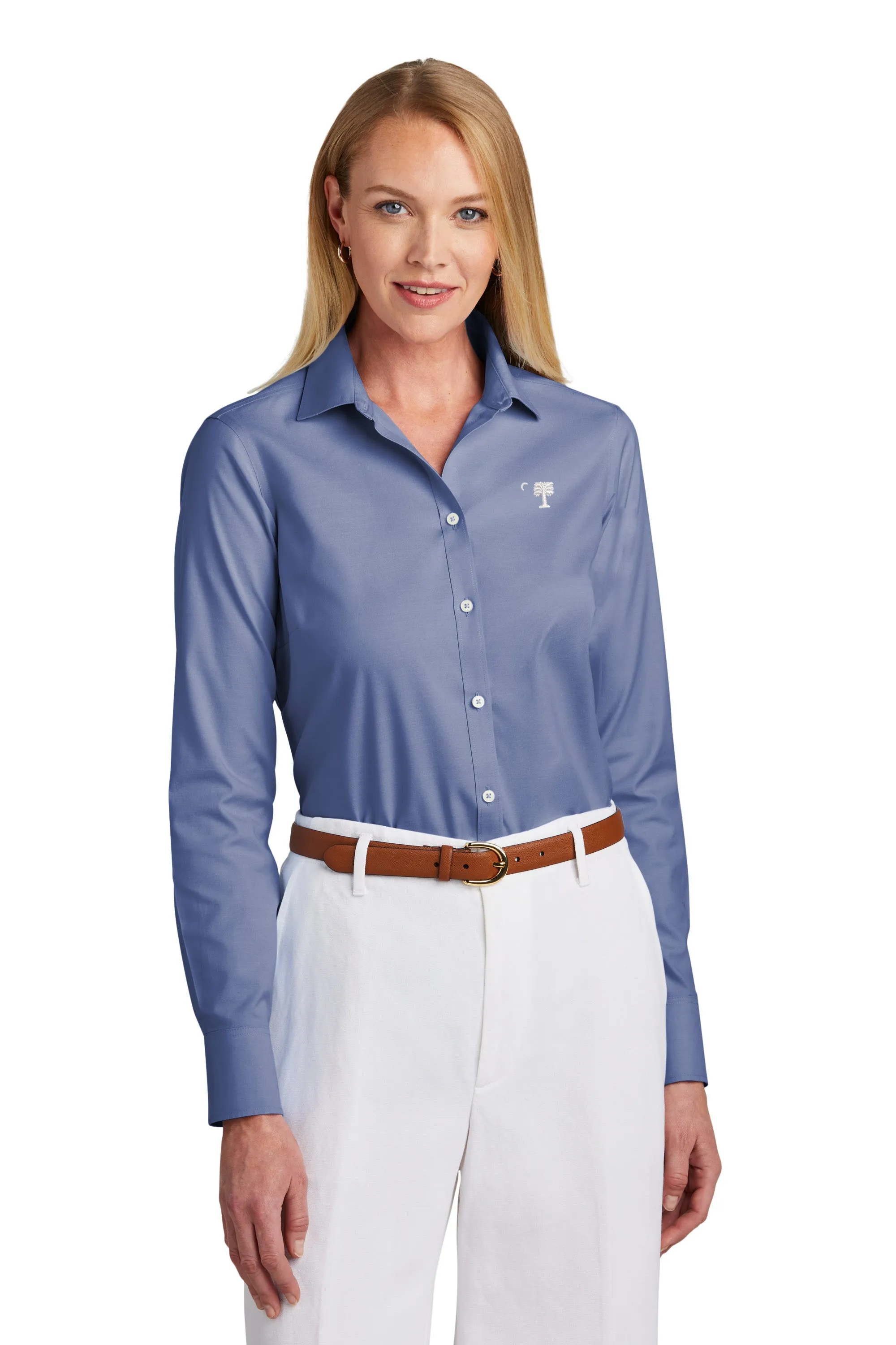 The Citadel Big Red Brooks Brothers® Women’s Wrinkle-Free Stretch Pinpoint Shirt