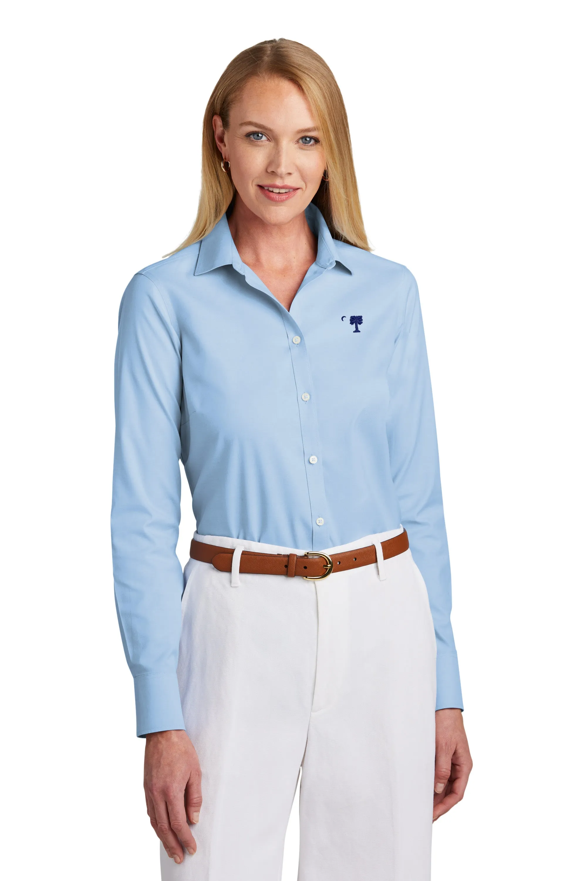 The Citadel Big Red Brooks Brothers® Women’s Wrinkle-Free Stretch Pinpoint Shirt