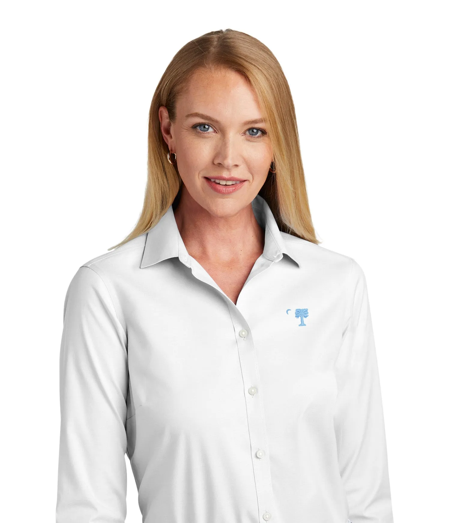 The Citadel Big Red Brooks Brothers® Women’s Wrinkle-Free Stretch Pinpoint Shirt