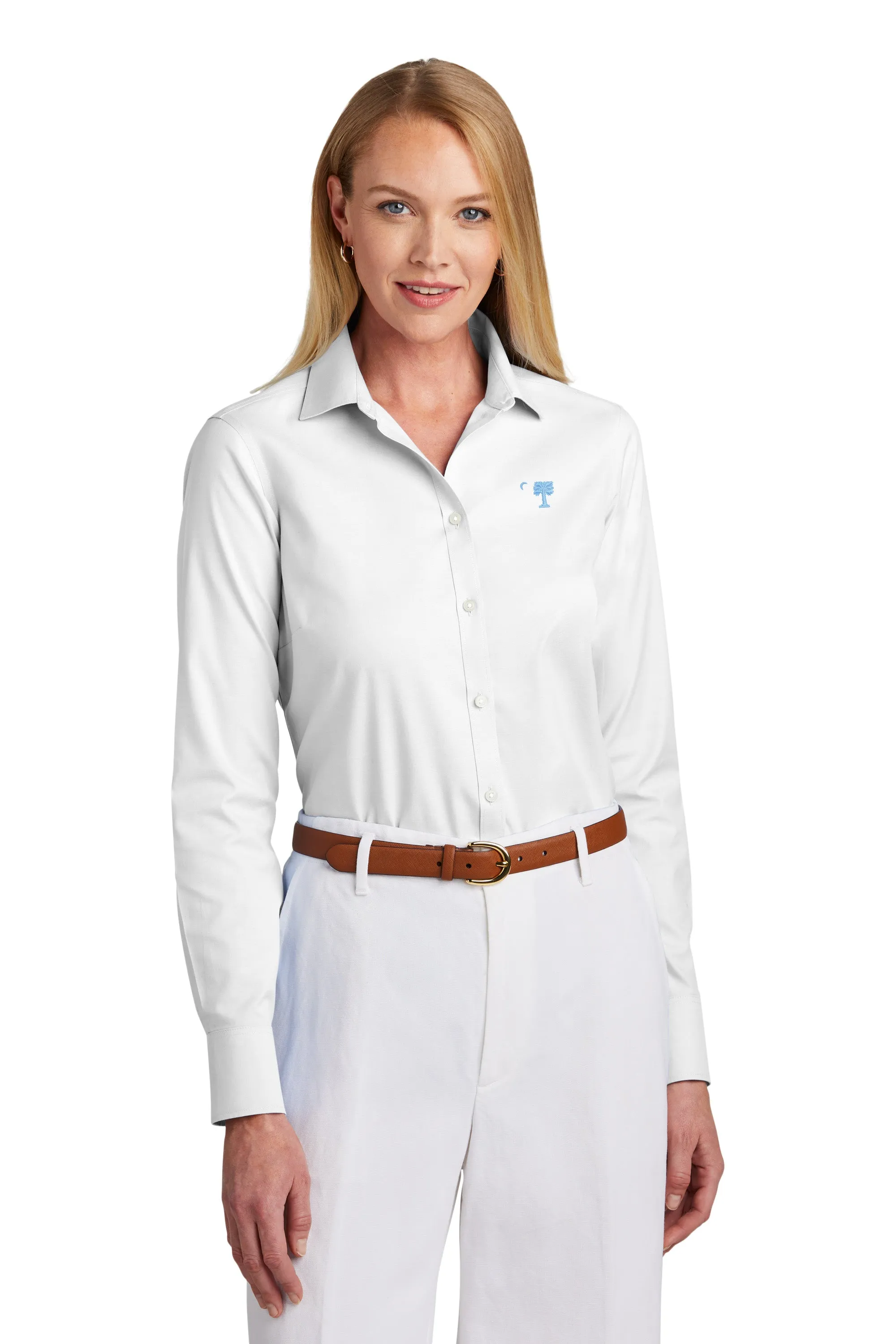 The Citadel Big Red Brooks Brothers® Women’s Wrinkle-Free Stretch Pinpoint Shirt