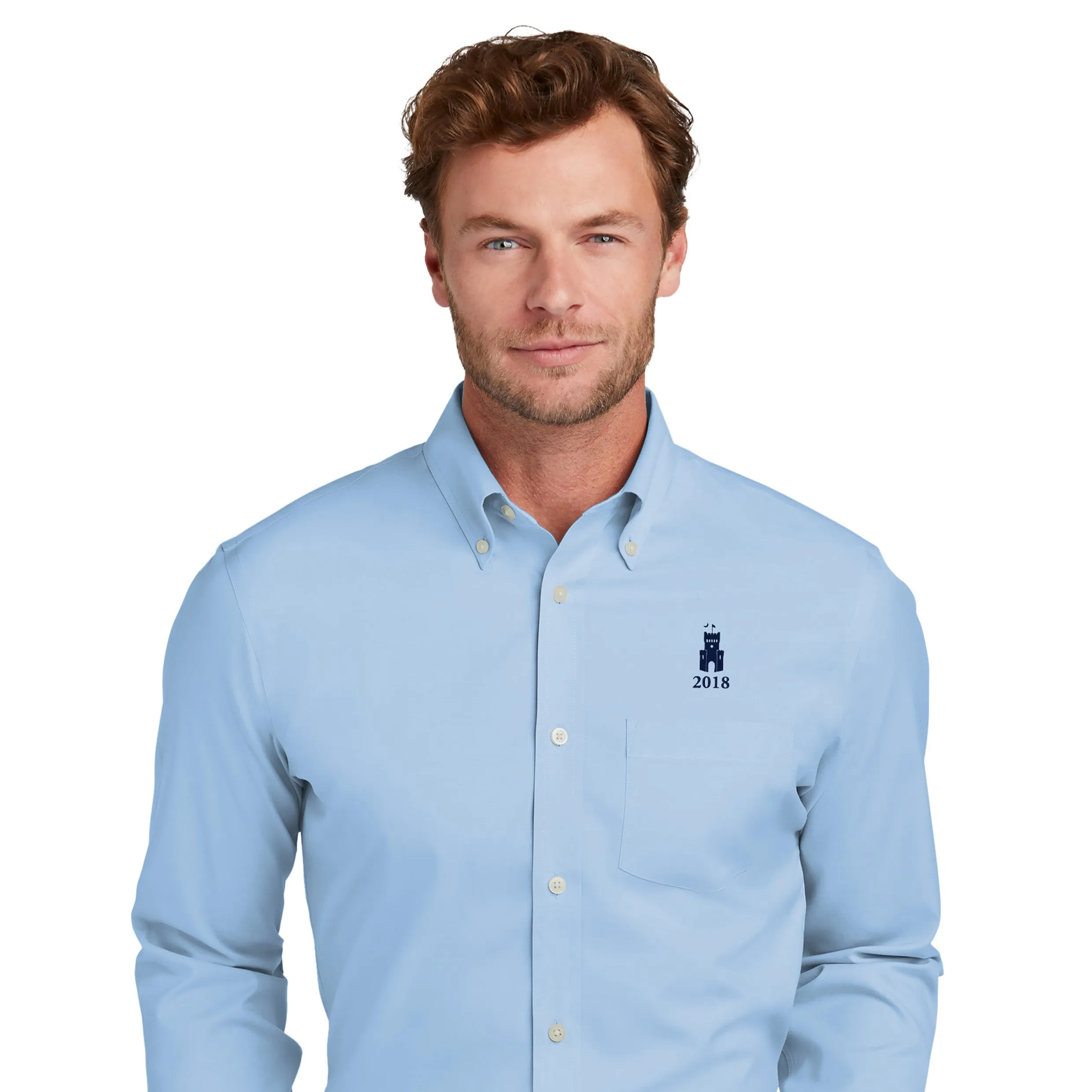 The Citadel, Class of 2018, Barracks, Brooks Brothers® Wrinkle-Free Stretch Pinpoint Shirt