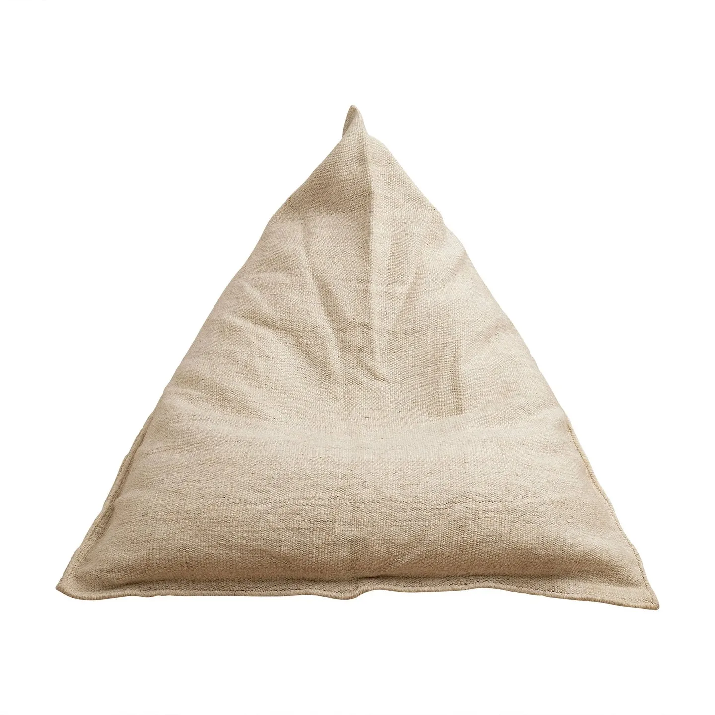 The Indulger Bamboo/Wool Bean Bag Chair in Beige