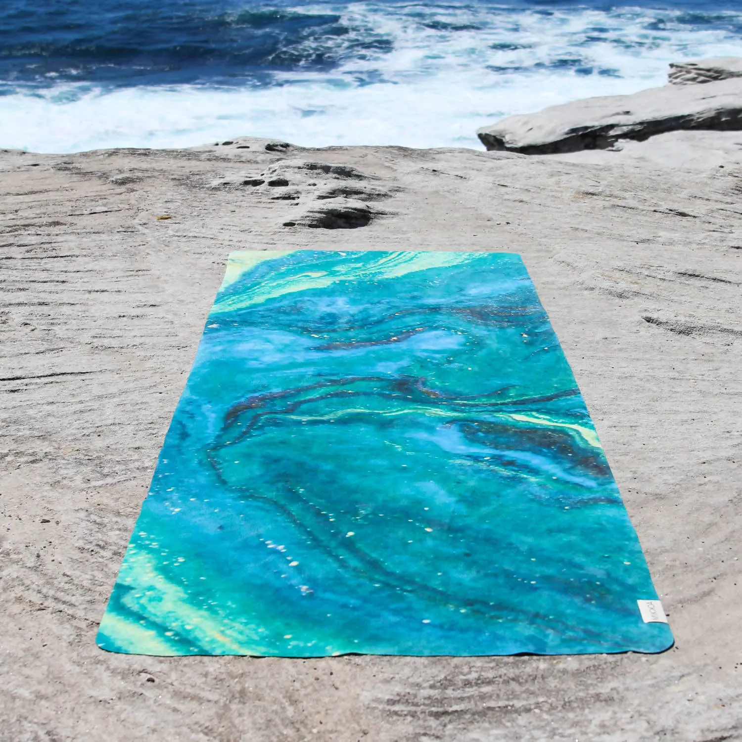 Travel Yoga Mat - Galaxy Aurora