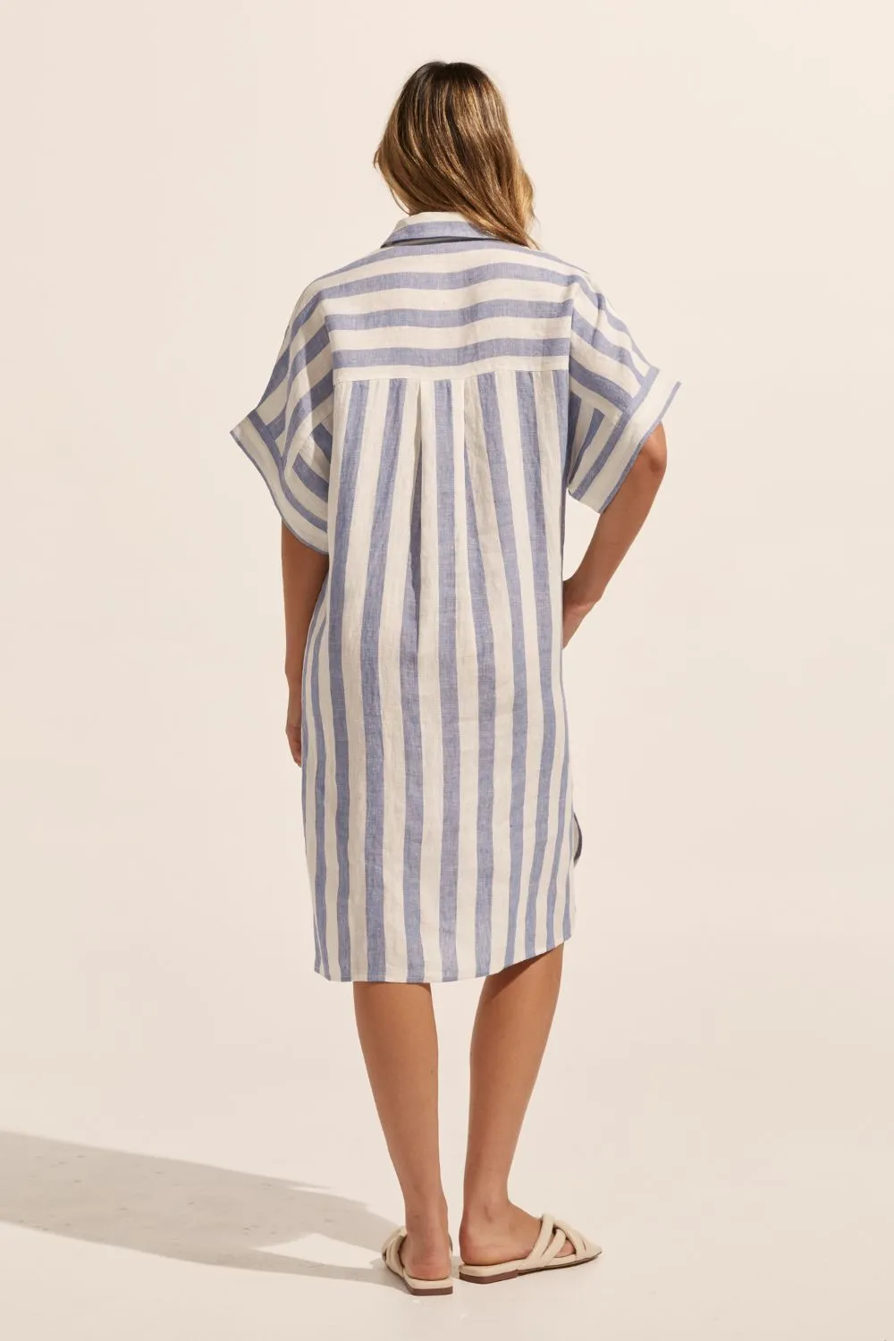 Troppo Dress in Wide Ocean Stripe