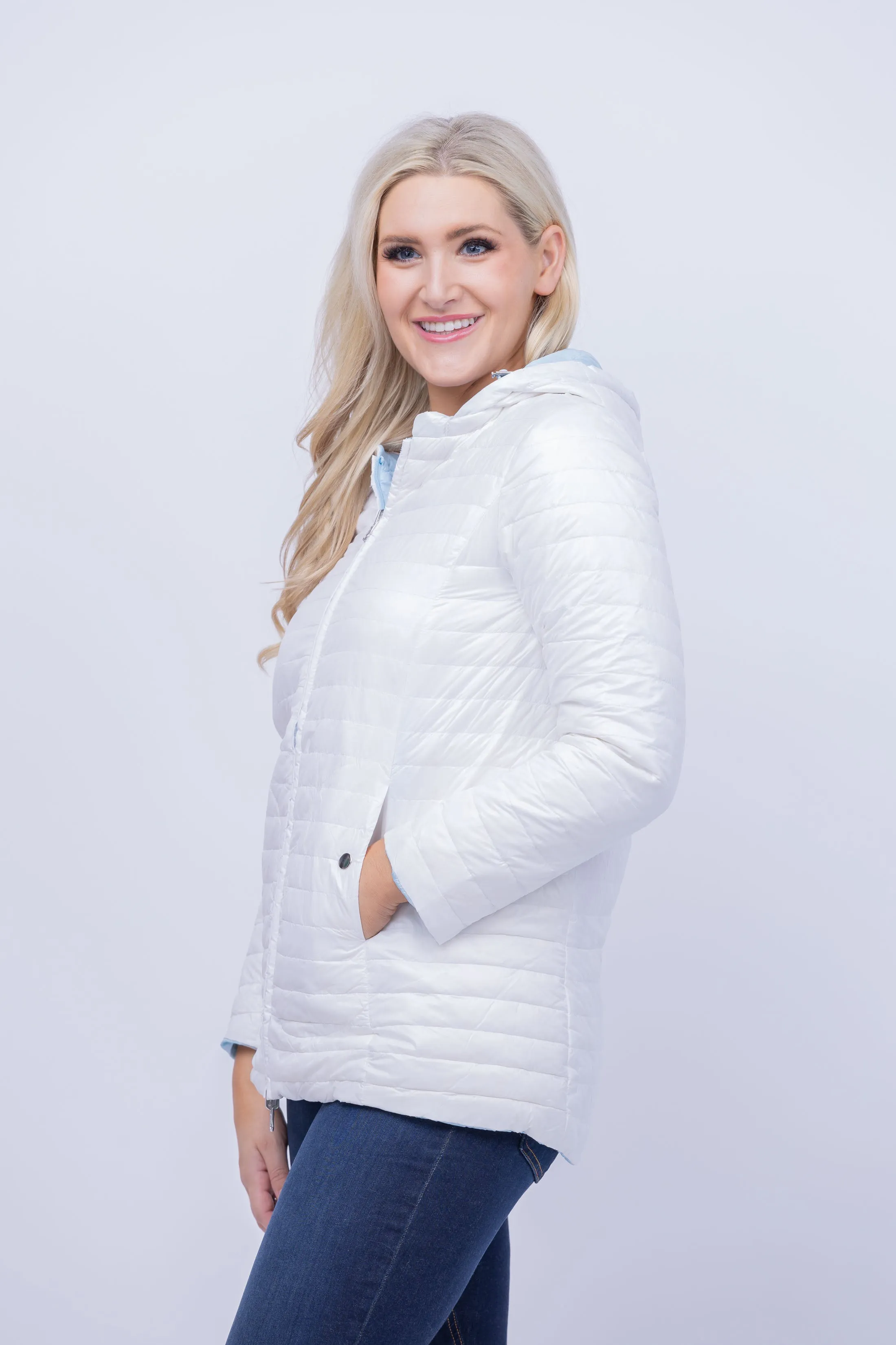 Tyler Boe Martha Reversible Jacket in Ice