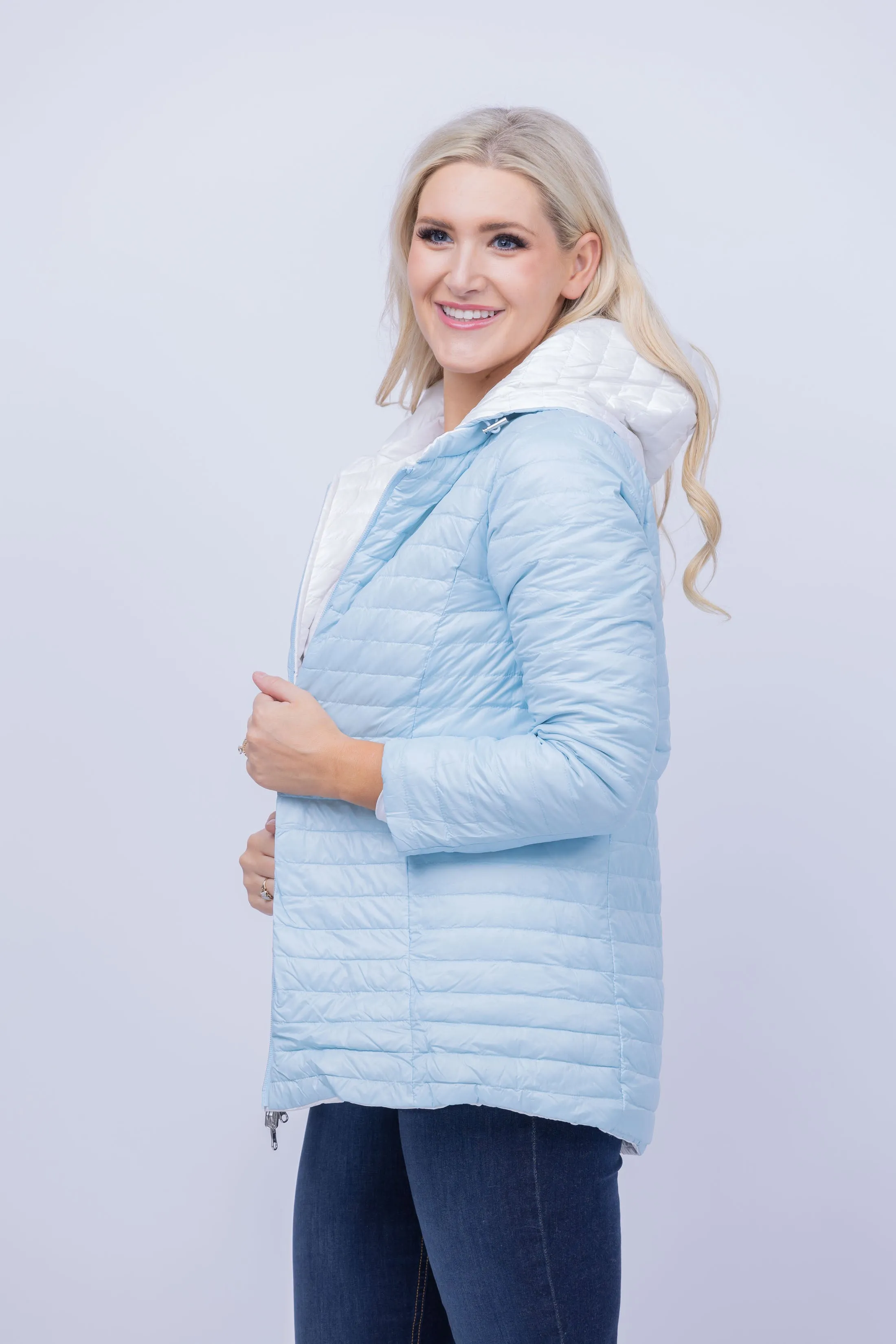 Tyler Boe Martha Reversible Jacket in Ice