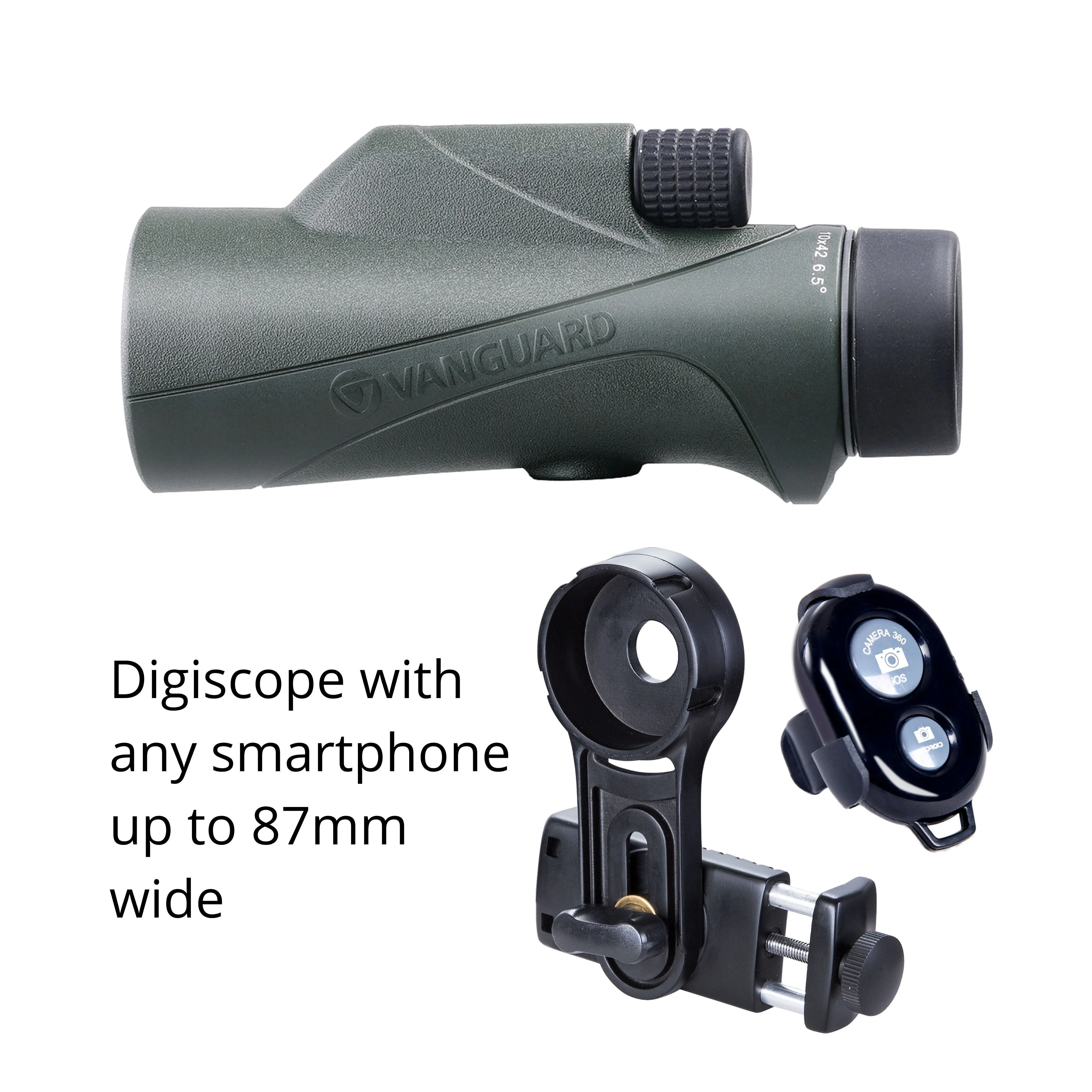 VEO HD2 1042M Monocular & Aluminium Monopod Smartphone Digiscoping Kit