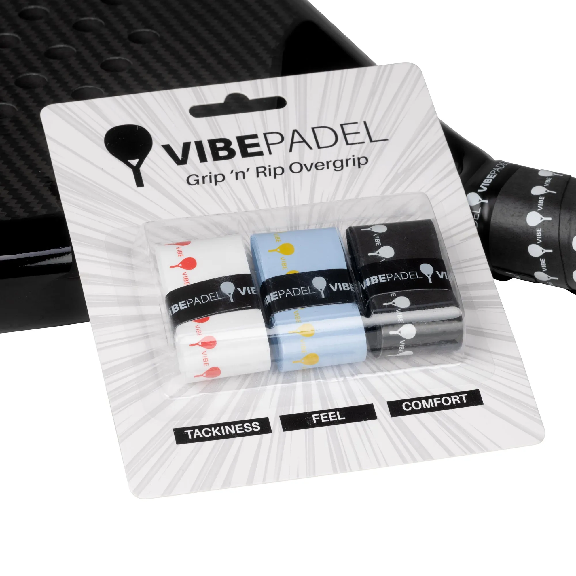 Vibe Padel Overgrip - 3 Pack - Mixed Vibes