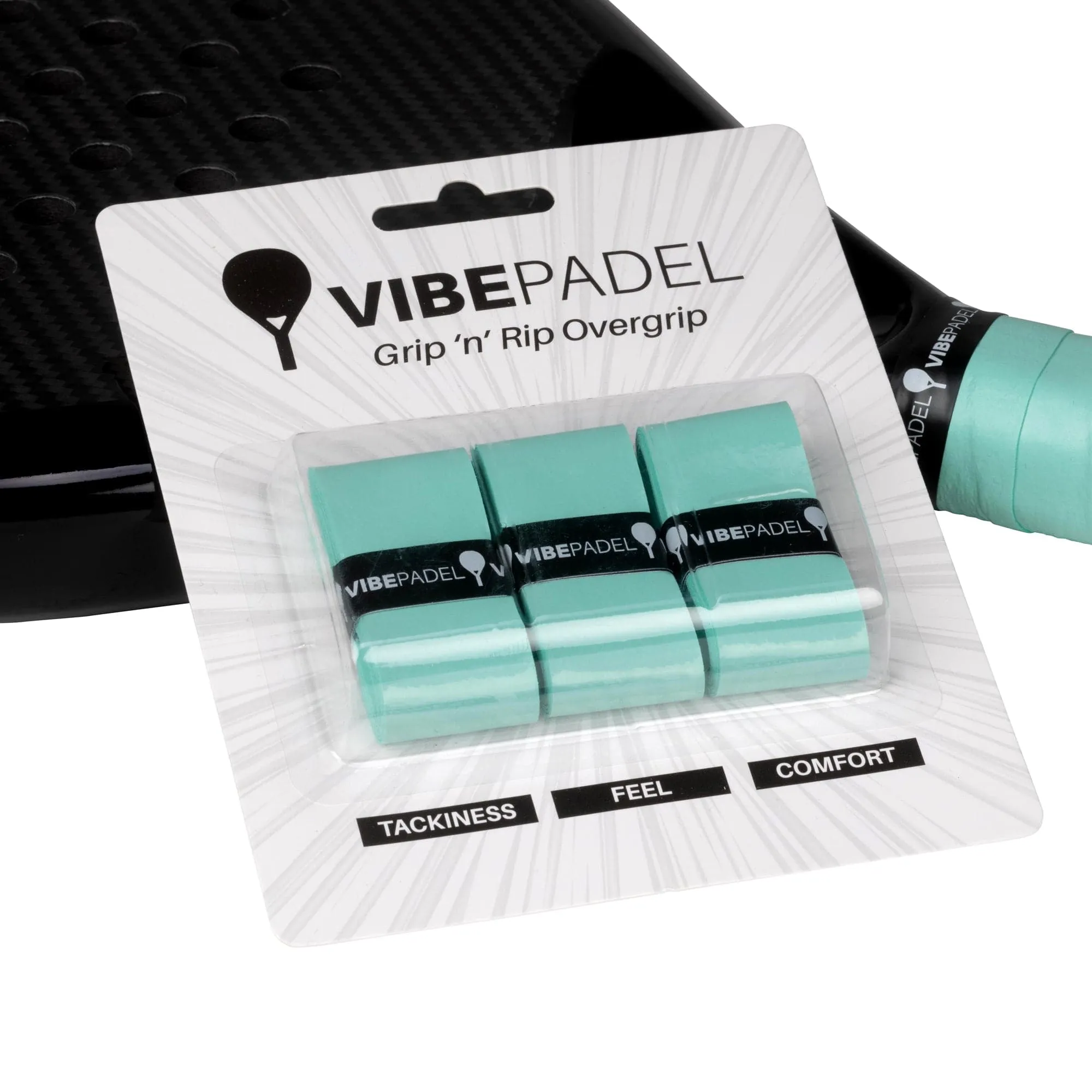 Vibe Padel Overgrip - 3 Pack - Teal