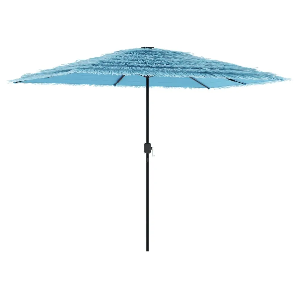 vidaXL Garden Parasol with Steel Pole Blue 300x200x250 cm